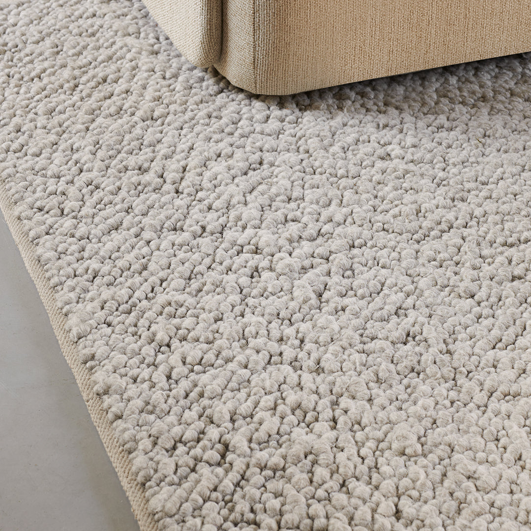 Nina Bruun Gravel Rug - Modern Handwoven Wool Area Rug for Living Room, Bedroom & Dining Room - Boho Chic Home Decor for Cozy & Stylish Interiors