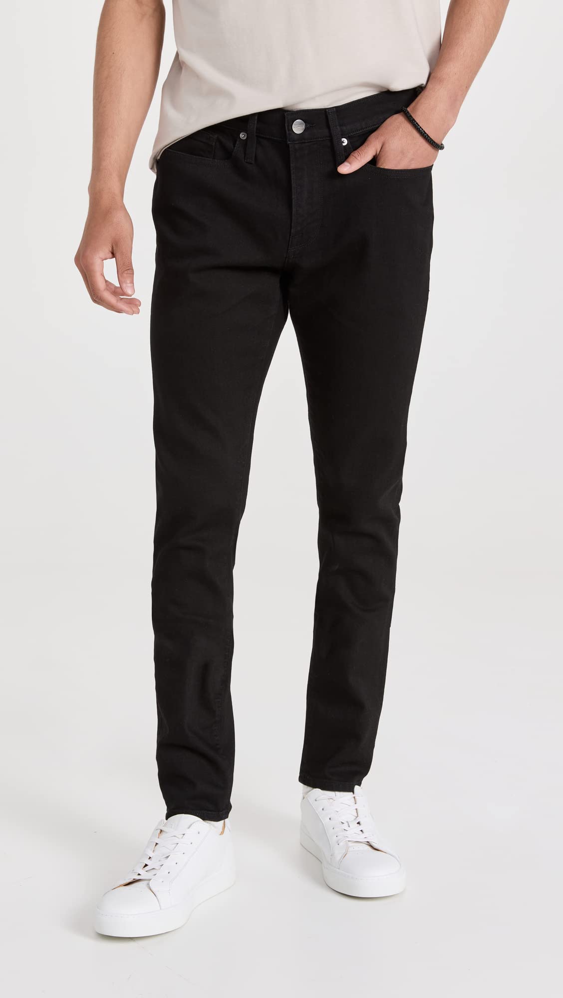 FRAME Men's L'Homme Skinny Fit Stretch Denim Jeans - Slim Tapered Comfortable Pants for Casual Wear & Night Out