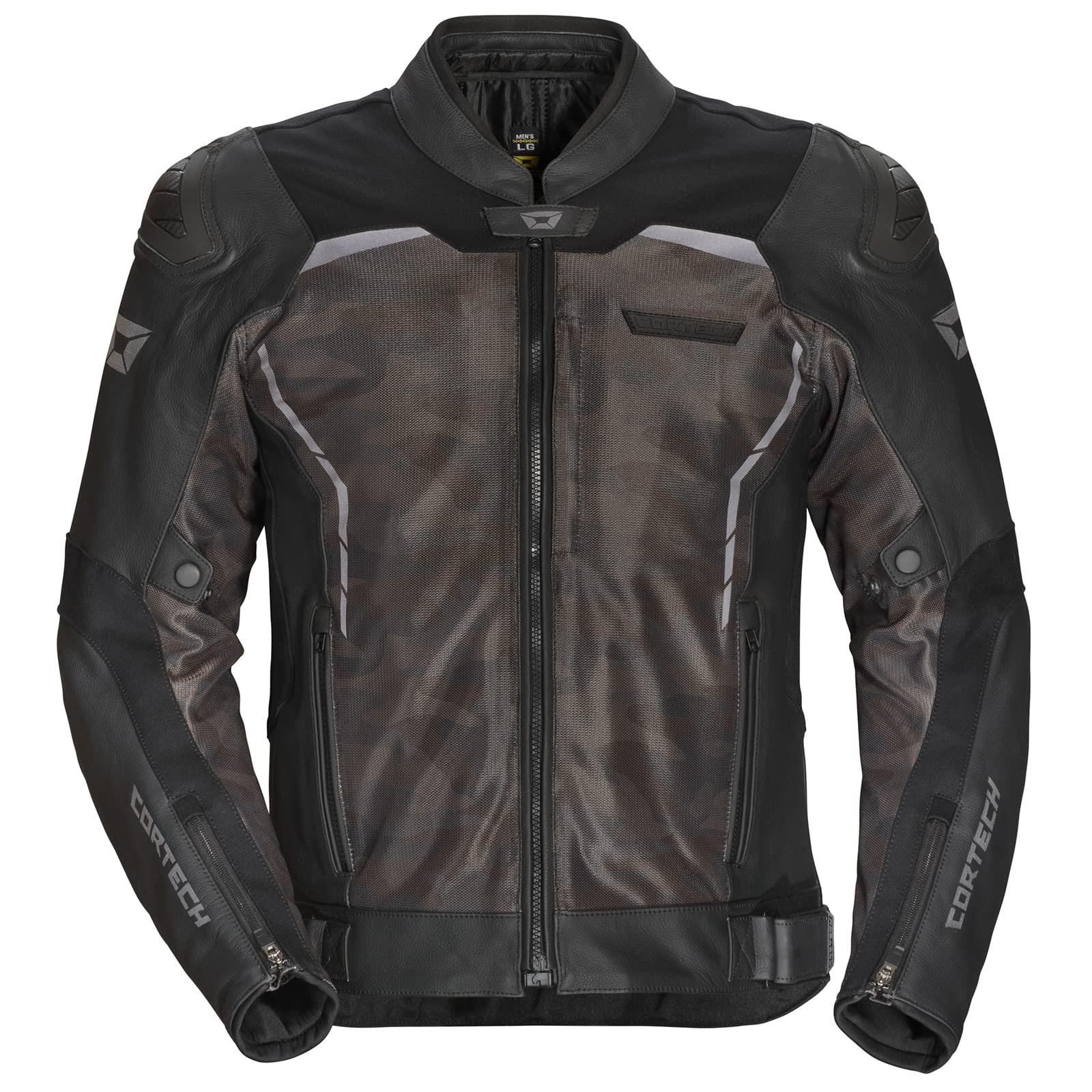 Cortech Vader Motorcycle Jacket - Men's Black Leather Riding Jacket with Armor Protection for Street & Racing Bikes | Perfect for Commuting, Touring & Track Days