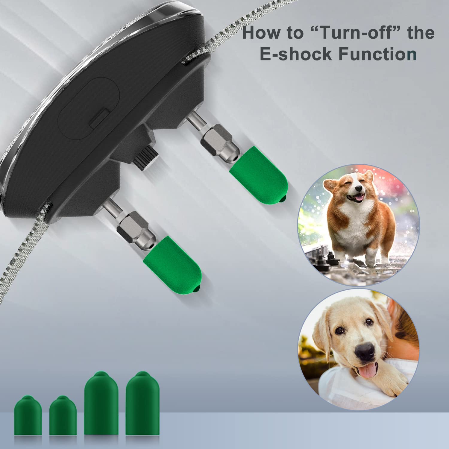 Smart Automatic Anti-Bark Dog Collar - Waterproof Rechargeable Bark Control Collar for Small & Large Dogs - Training Collar for Excessive Barking (Black) - Perfect for Home, Yard & Travel Use