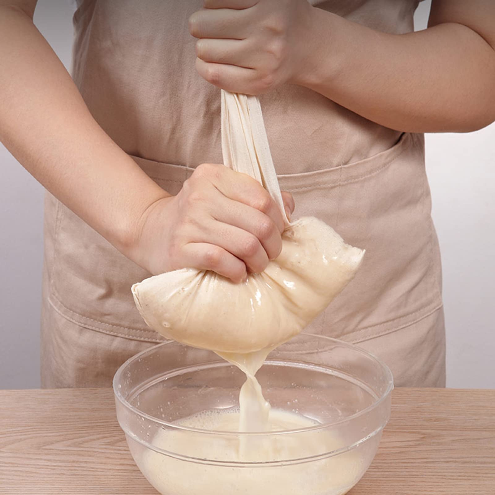 TOPZEA 10 Pack Unbleached Cotton Nut Milk Bags - 14
