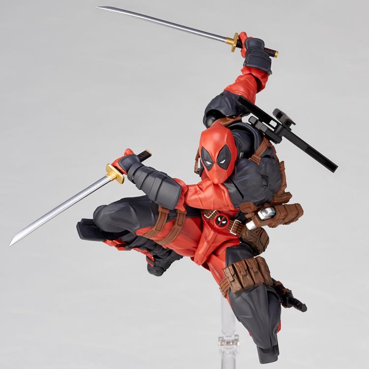 Amazing Yamaguchi Revoltech Deadpool 2.0 Action Figure - 2023 Reissue | Highly Articulated Collectible for Marvel Fans & Display
