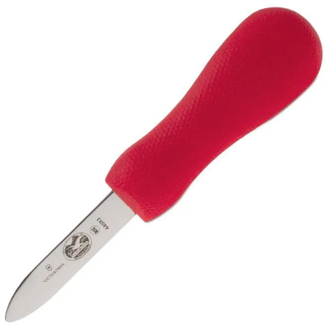 Premium Oyster Knife with Red Handle - Professional Stainless Steel Shucking Tool for Fresh Oysters - Perfect for Seafood Lovers, Home Chefs & Restaurants