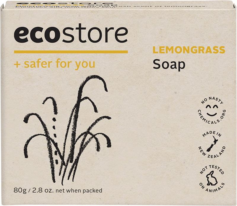 Organic Lemongrass Eco Soap 80g - Natural, Vegan & Cruelty-Free for Sensitive Skin - Perfect for Daily Cleansing, Aromatherapy & Eco-Friendly Bathroom