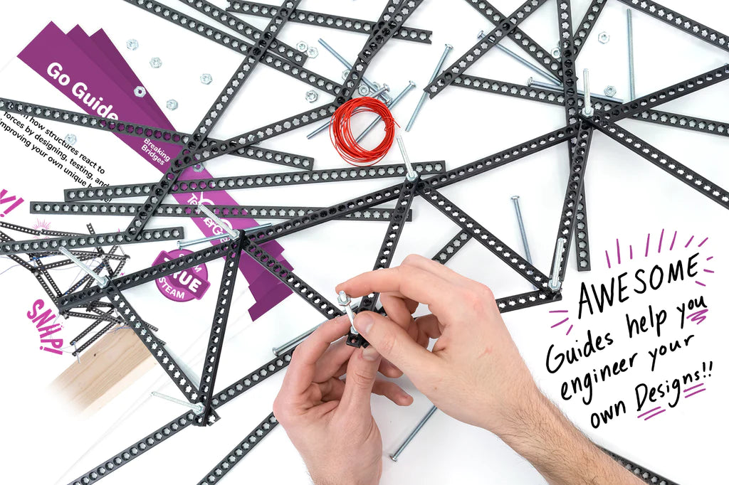 Breaking Bridges STEM Activity Pack - 10 Pack for Kids Classroom Science Experiments & Team Building Games