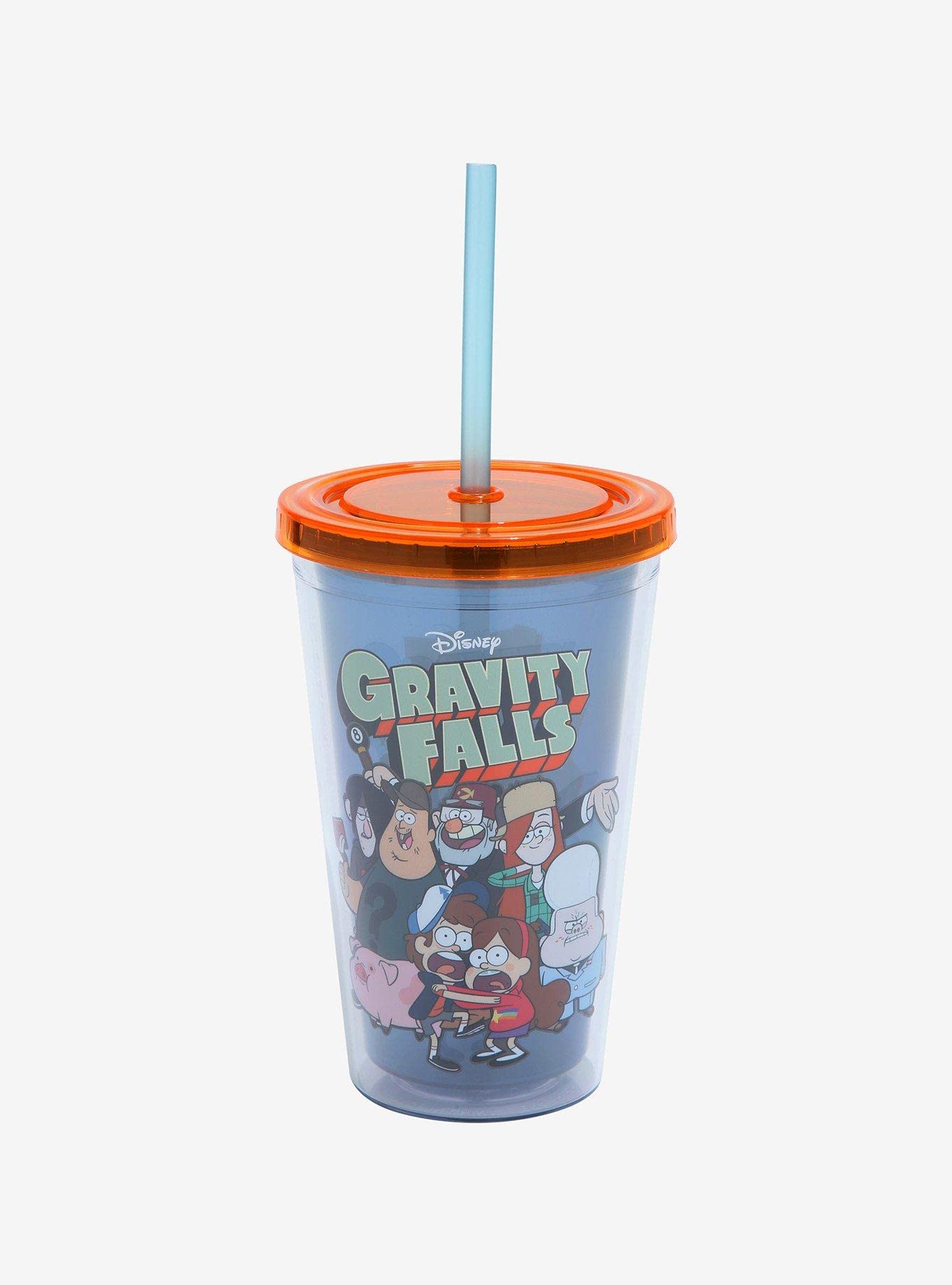 Disney Gravity Falls Cast Portrait Carnival Cup - Insulated Travel Mug for Coffee, Tea & Drinks - Perfect for Fans, Collectors & Gift Giving