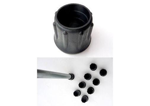 Rubber Bottom Wall Pole Caps - Durable Non-Slip End Caps for Metal Poles, Fence Posts, and Furniture Legs - Perfect for Home, Office, and Outdoor Use
