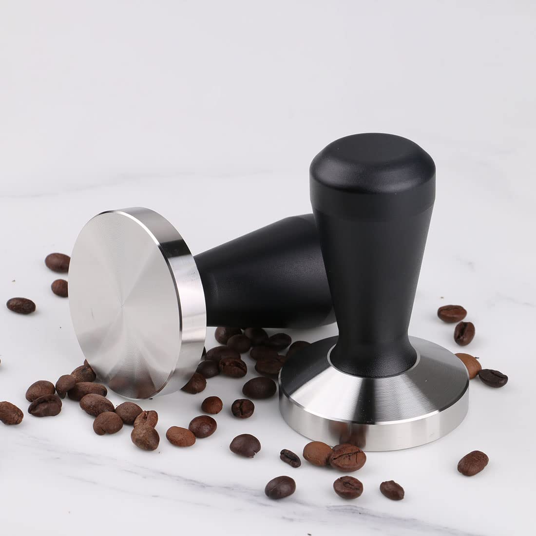 Premium 58mm Stainless Steel Coffee Tamper - Professional Barista Espresso Press for Perfect Coffee Grounds | Ideal for Home Brewing & Café Use