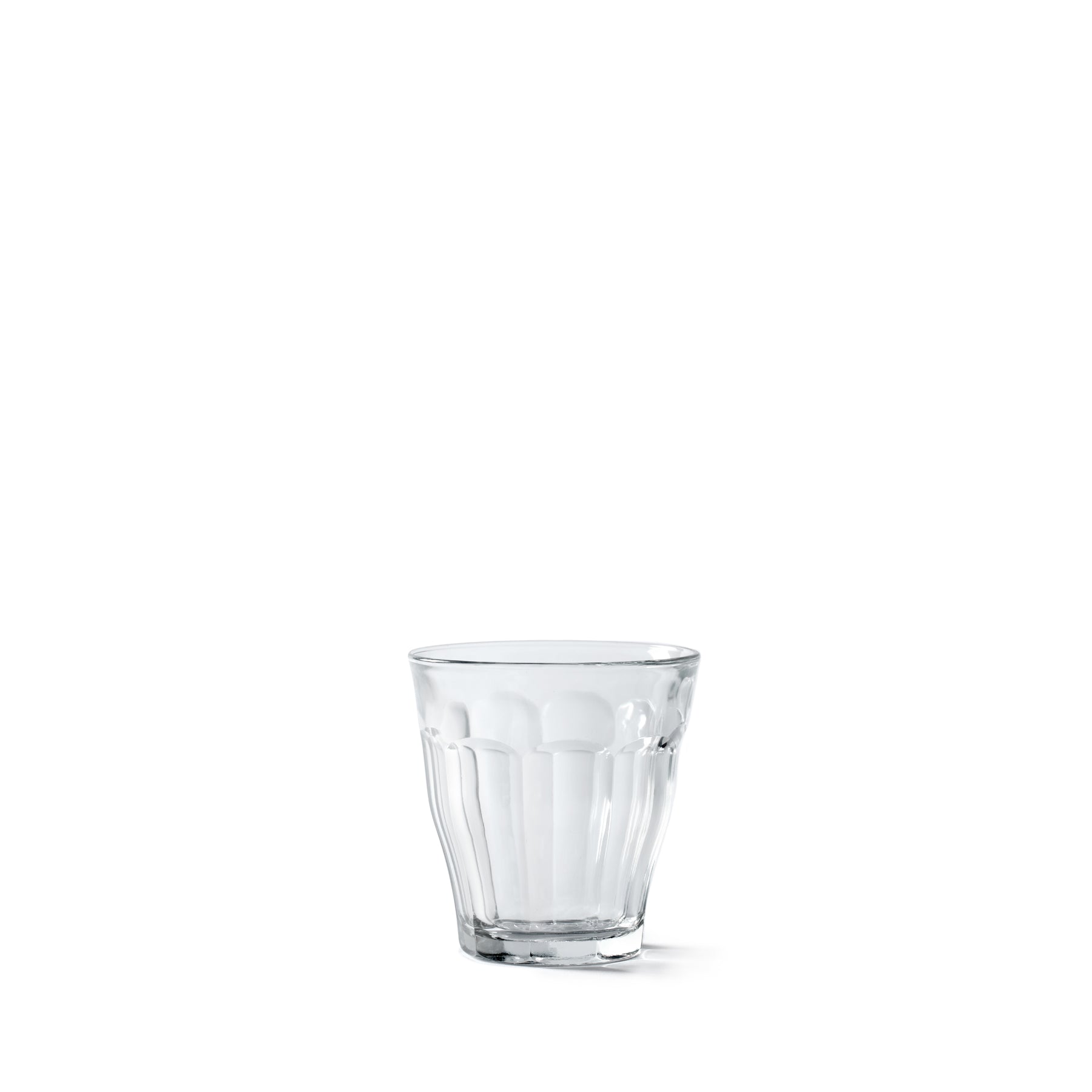 Picardie 8.4 oz Glass Tumblers - Set of 6 Clear Drinking Glasses for Water, Juice & Iced Coffee | Durable & Stackable for Home, Office or Restaurant Use