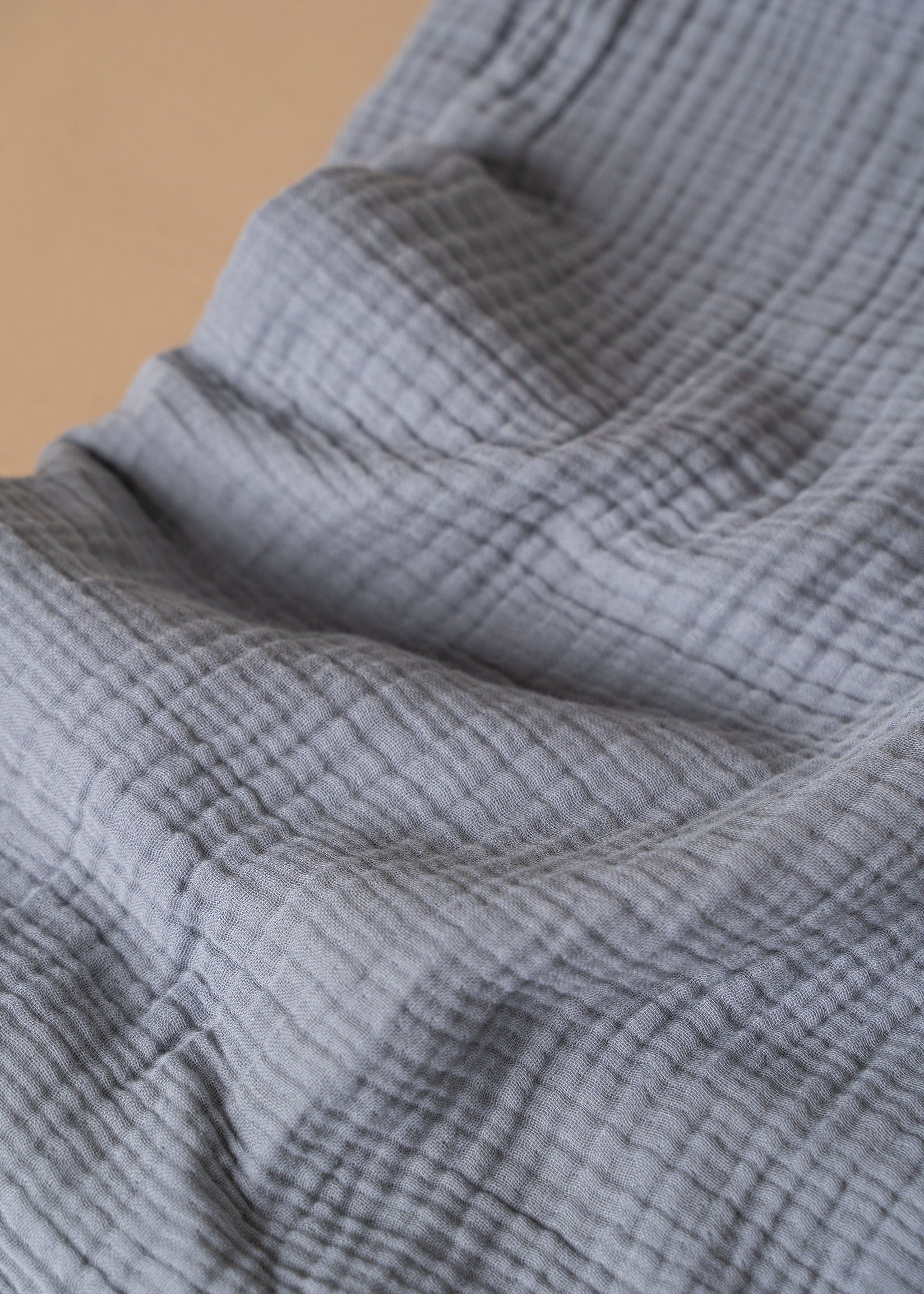 Premium Enes Cotton Bed Cover - Soft & Breathable Pale Grey King Size - Perfect for Cozy Bedrooms & Guest Rooms
