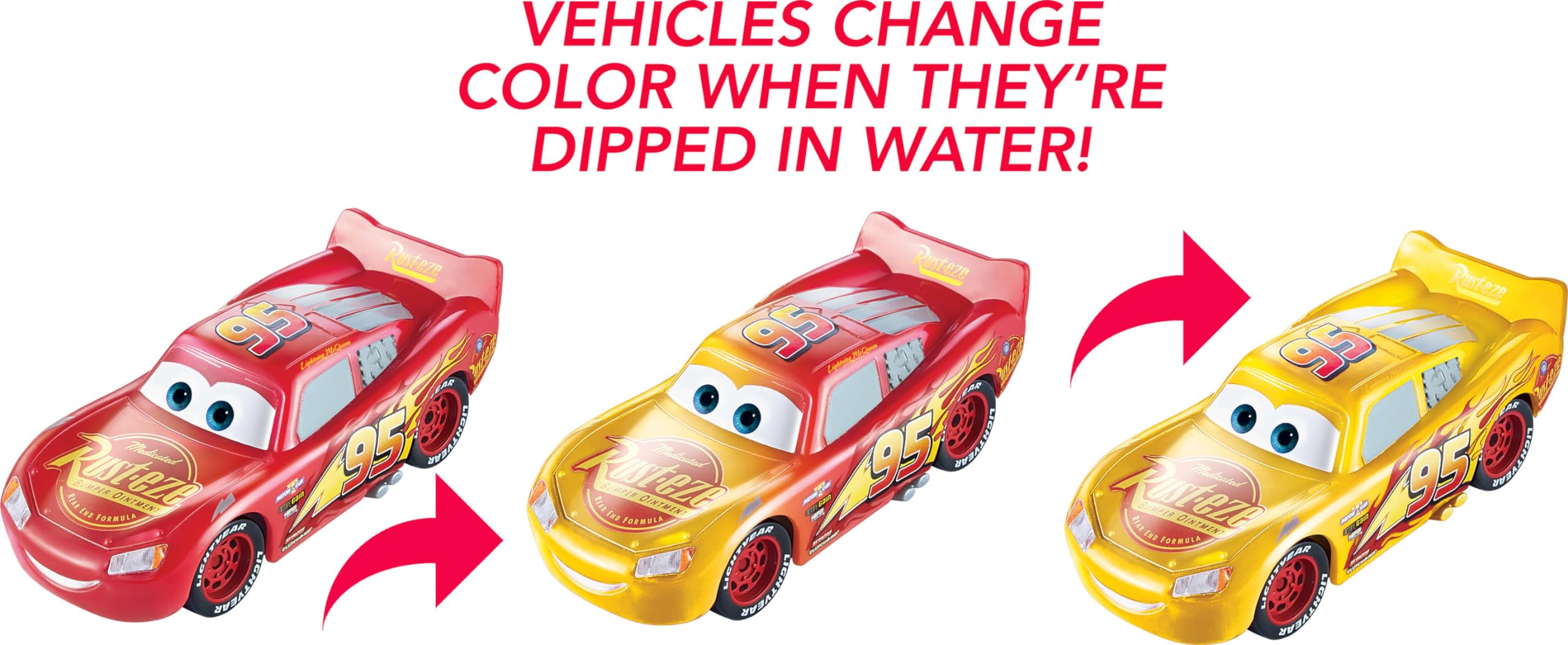 Disney Pixar Cars Color Changing Lightning McQueen Toy - Fun Race Car Playset for Kids Birthday Gifts & Collectibles