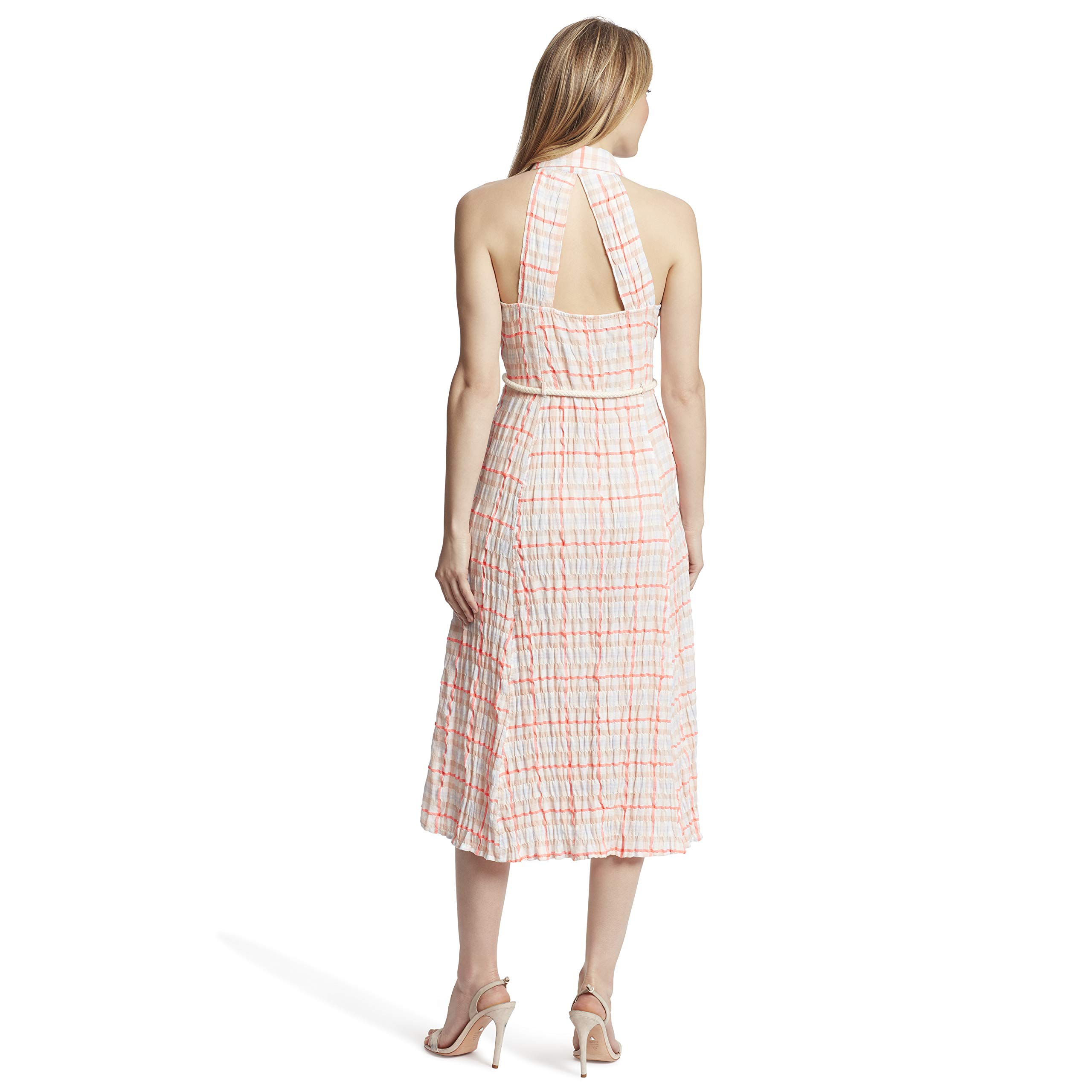 Ella Moss Women's Christina Tie Waist Halter Back Dress - Flowy Summer Sundress for Beach, Vacation & Date Night