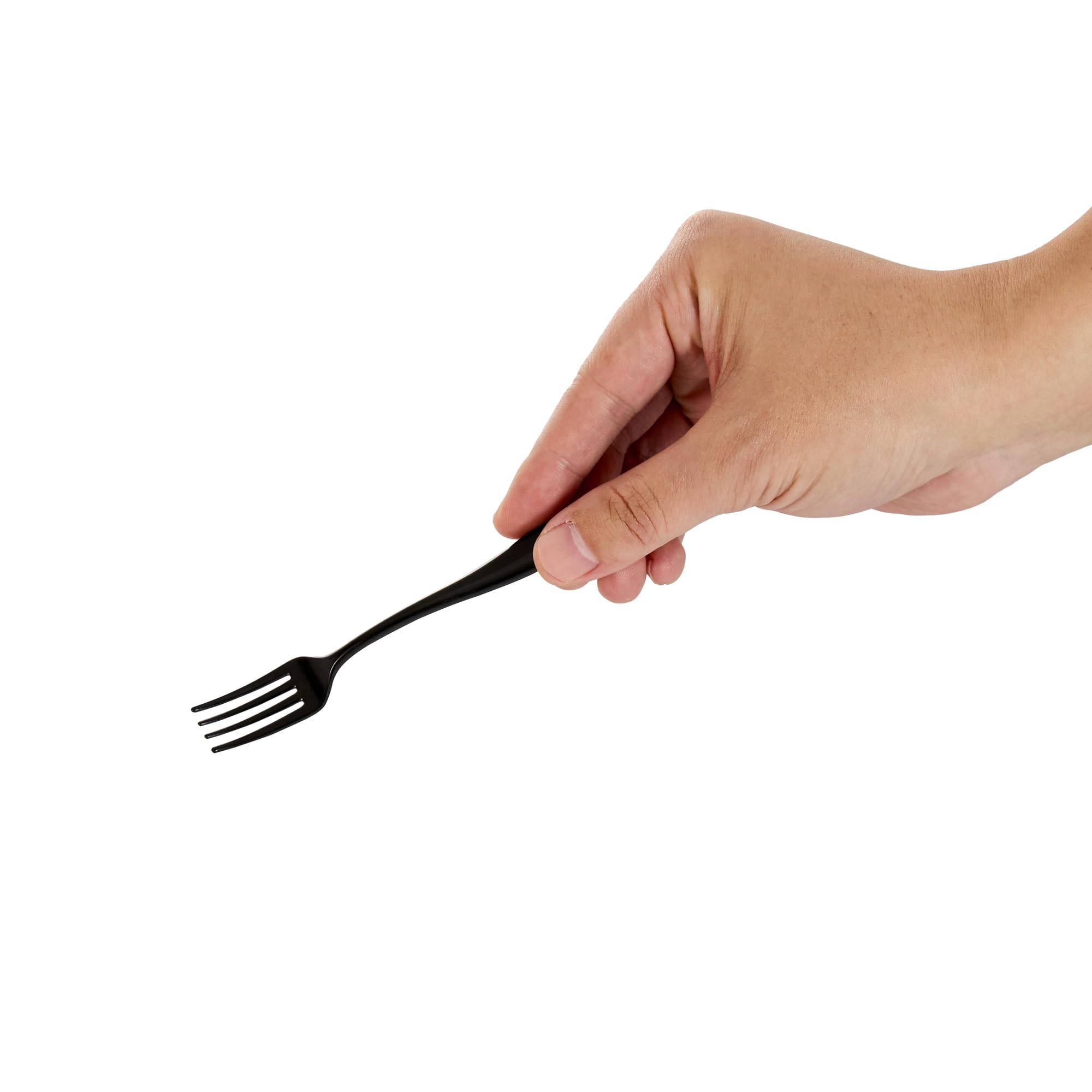 500-Pack 4 Inch Heavy-Duty Disposable Mini Forks - Black Plastic Appetizer Forks for Hors D'oeuvres, Desserts & Samples | Perfect for Parties, Weddings, Catering & Events