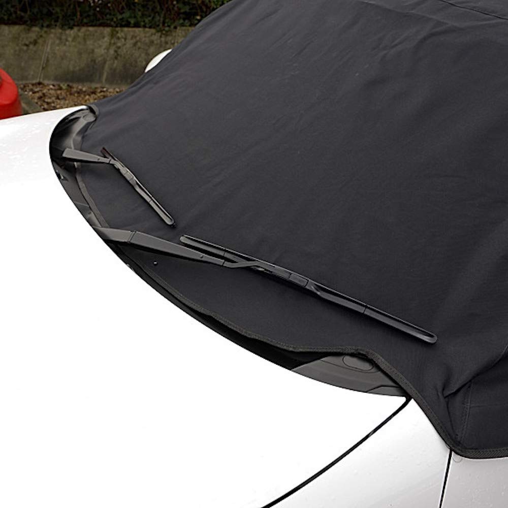 Premium Soft Top Roof Protector Half Cover for Fiat 124 Spider & Abarth 124 Spider - Waterproof Dustproof UV Protection - Perfect for Outdoor Parking & Car Shows