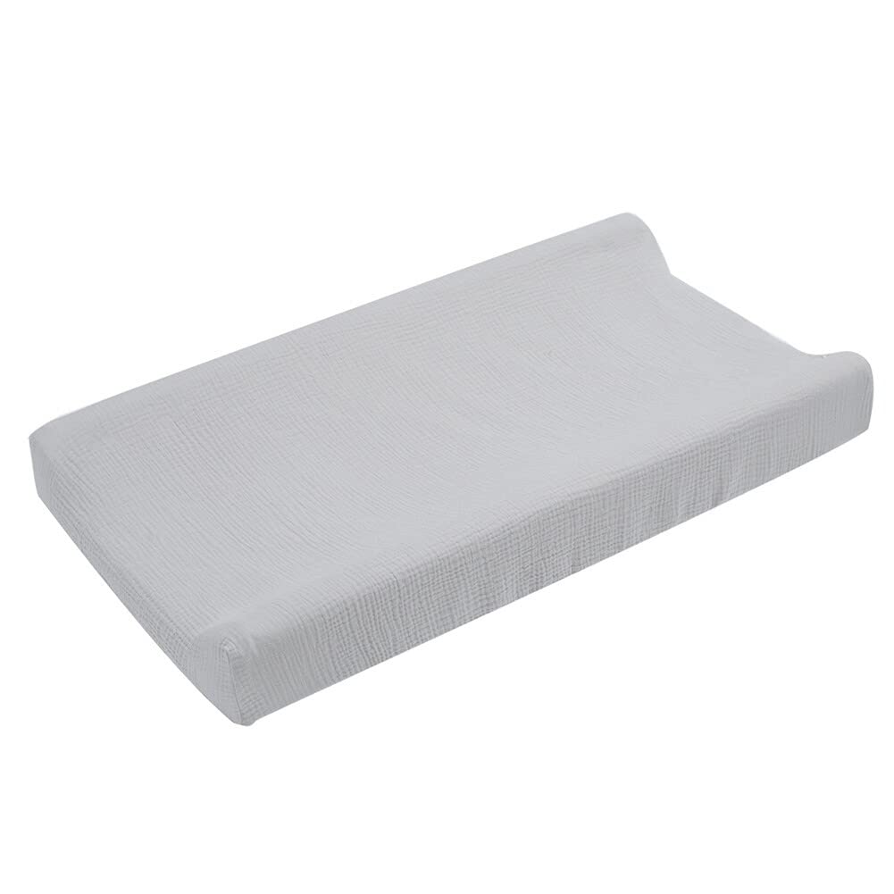 Soft & Breathable Changing Pad Cover for Baby Girls & Boys - Removable Solid Color Diaper Changing Table Pad Cover - Perfect for Nursery, Daycare & Travel