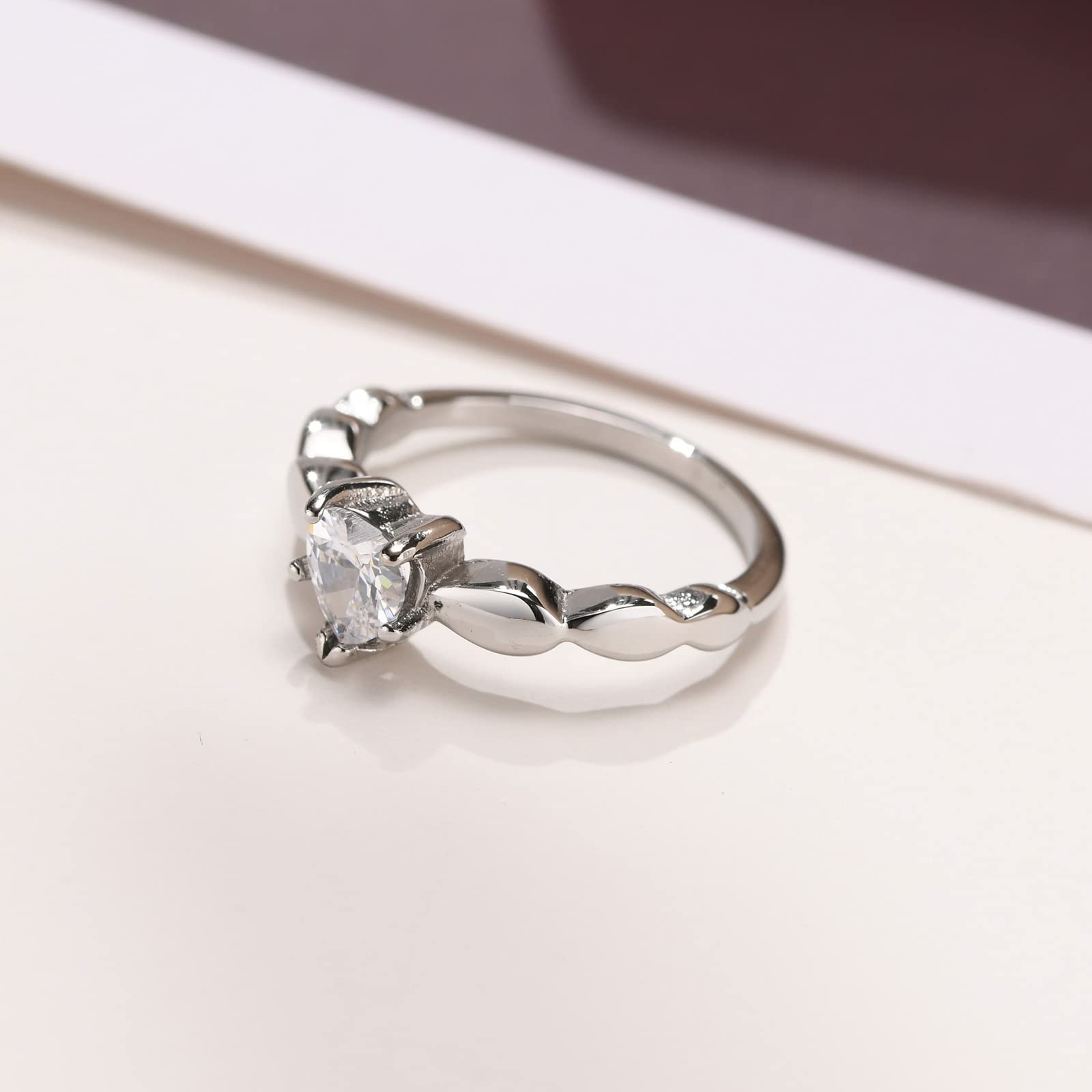 VNOX 2-Piece Personalized Couple Rings Set - His & Hers Custom Engraved Stainless Steel Promise Rings | Wedding Bands & Engagement Rings for Men & Women | Perfect for Anniversaries, Proposals & Romantic Gifts
