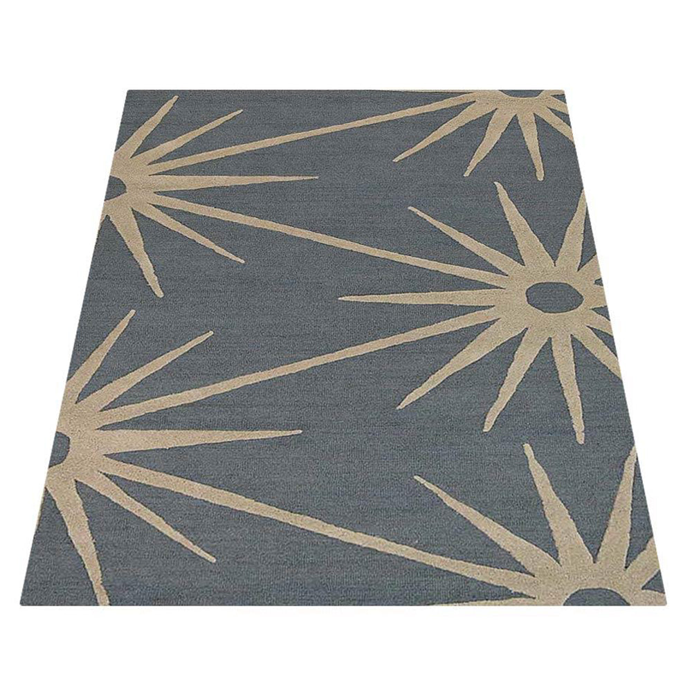 Hand Tufted Impatiens Floral Area Rug - Soft Non-Slip Living Room Bedroom Decor for Home & Office