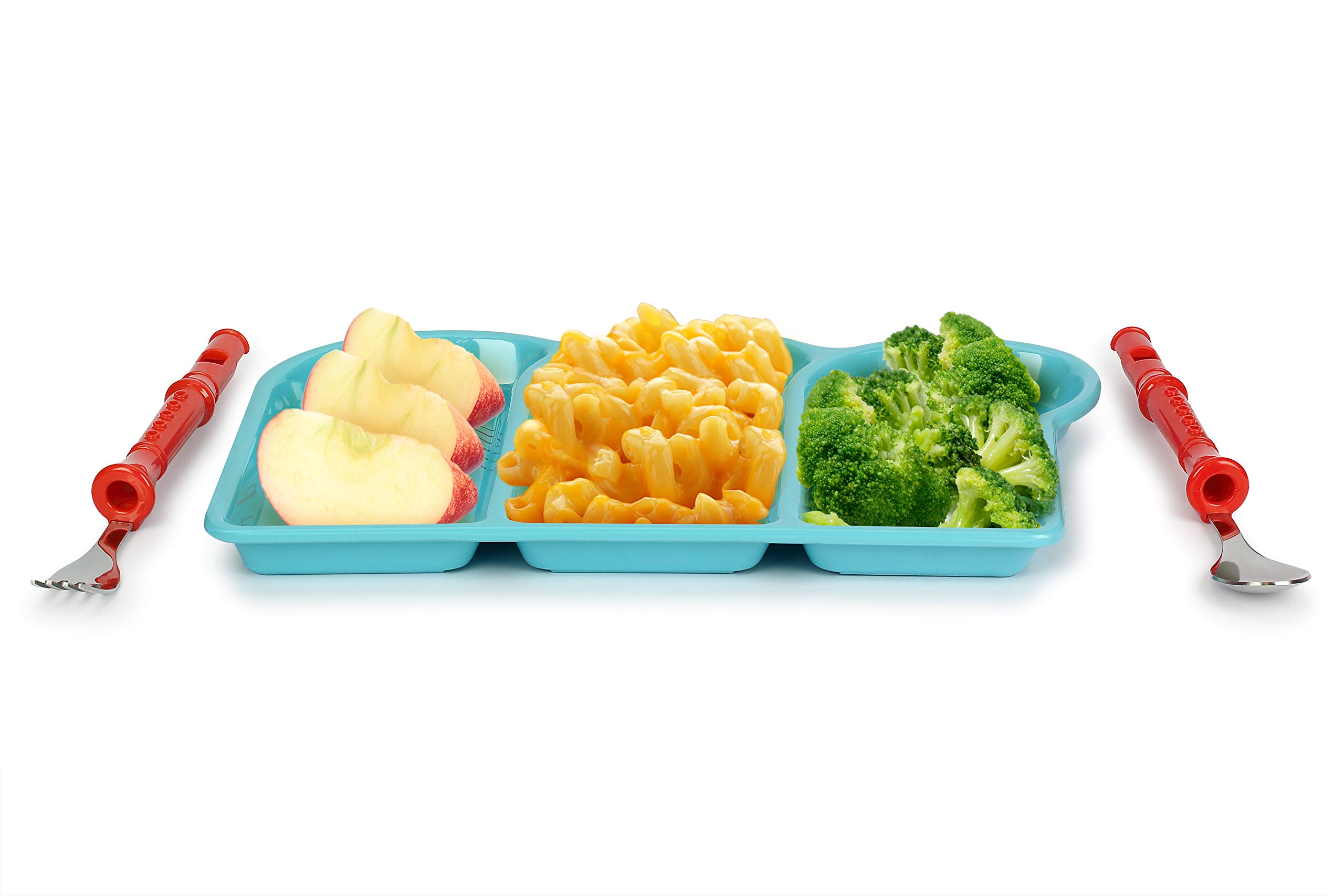 KidsFunwares Me Time Musical Dinnerware Set - Includes Functional Flute Spoon & Fork for Toddlers | Fun Learning Utensils for Mealtime & Music Play