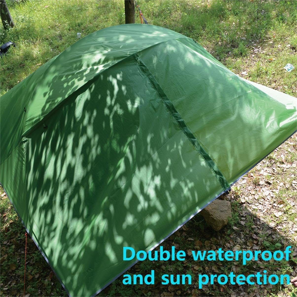 Portable Camping Hammock - Large Family Size Outdoor Tree Tent for Hiking, Backpacking & Travel - Lightweight & Durable (Green) - Perfect for Camping, Beach Lounging & Backyard Relaxation