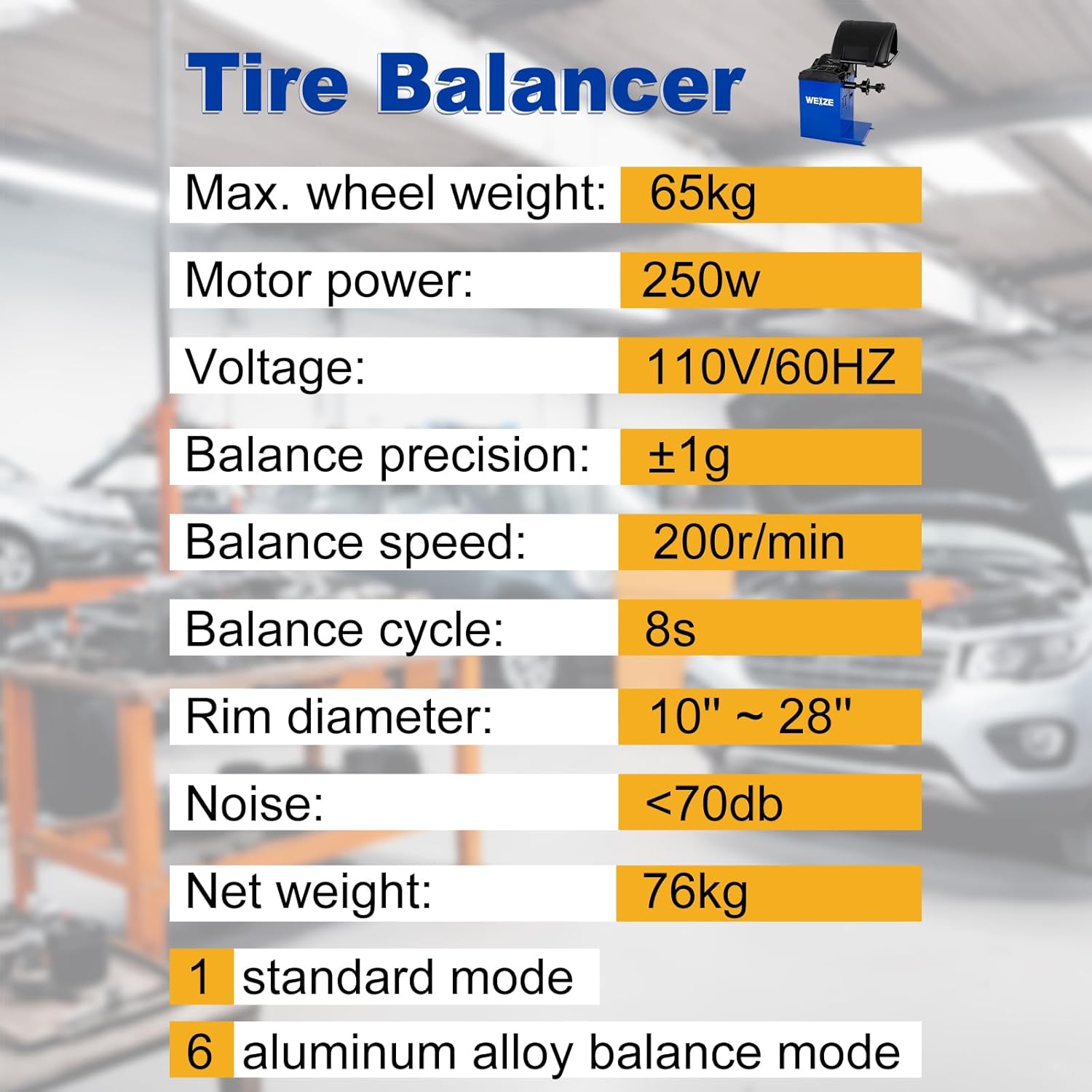 WEIZE Electric Tire Changer Machine with Robo Arm & Roller Tool - 2 Helper Arms for Auto Repair Shops & Home Garages - Perfect for Car, Truck & Motorcycle Tire Replacement
