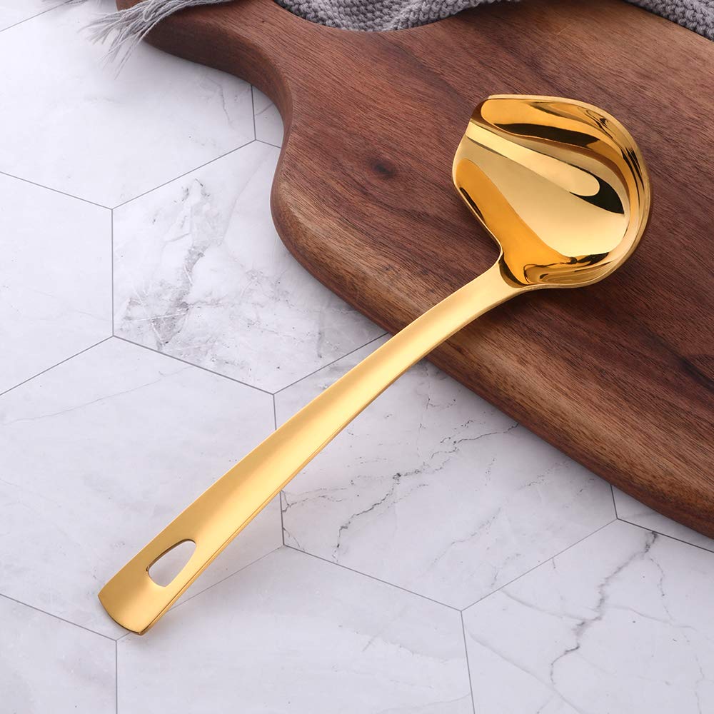 BYEGOU Premium Stainless Steel Sauce Ladle - 8.67
