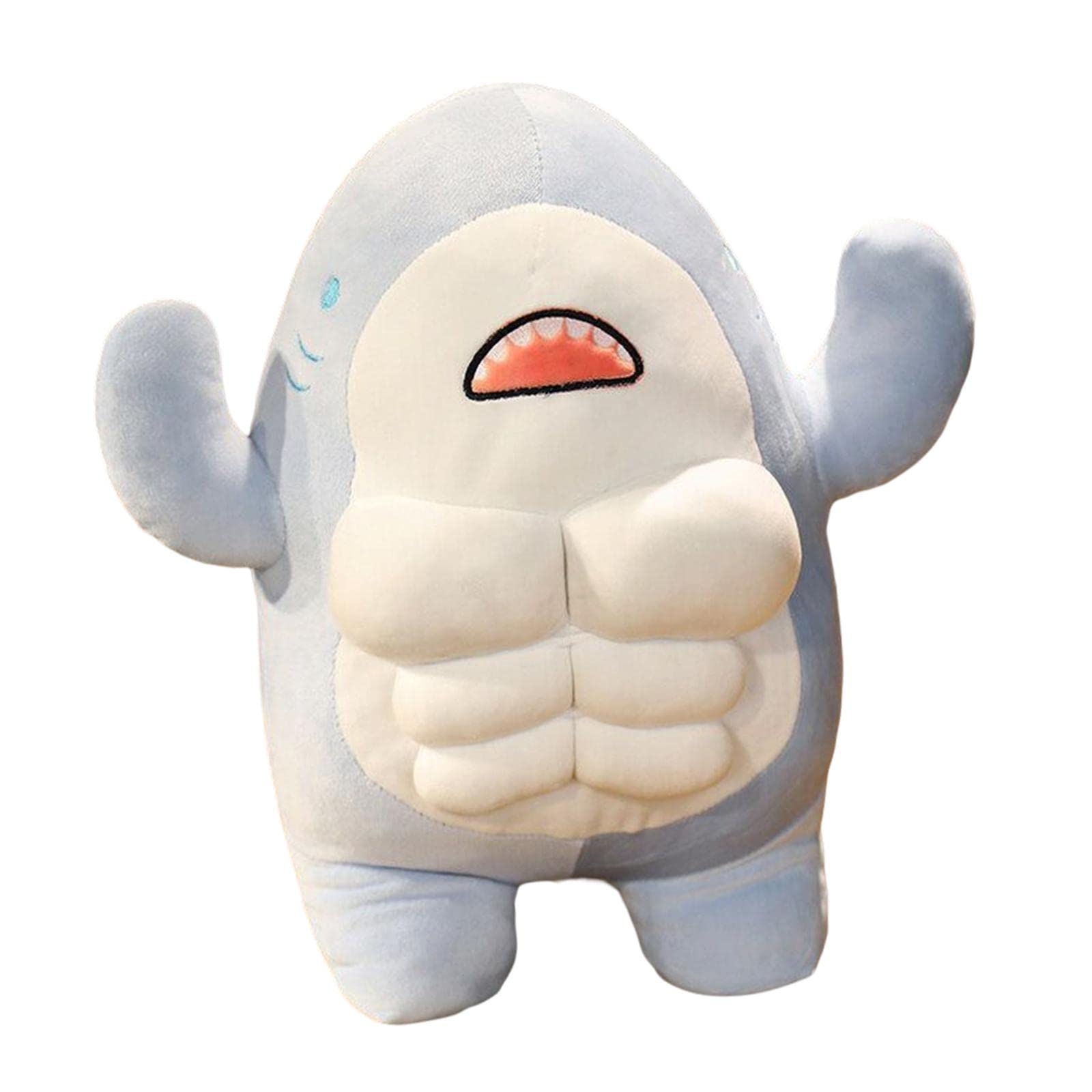 Menolana Cute Shark Plush Toy Pillow - Soft Stuffed Animal Doll for Kids & Adults, Blue - Perfect for Bedroom Decor, Nursery, Gifts & Cuddling