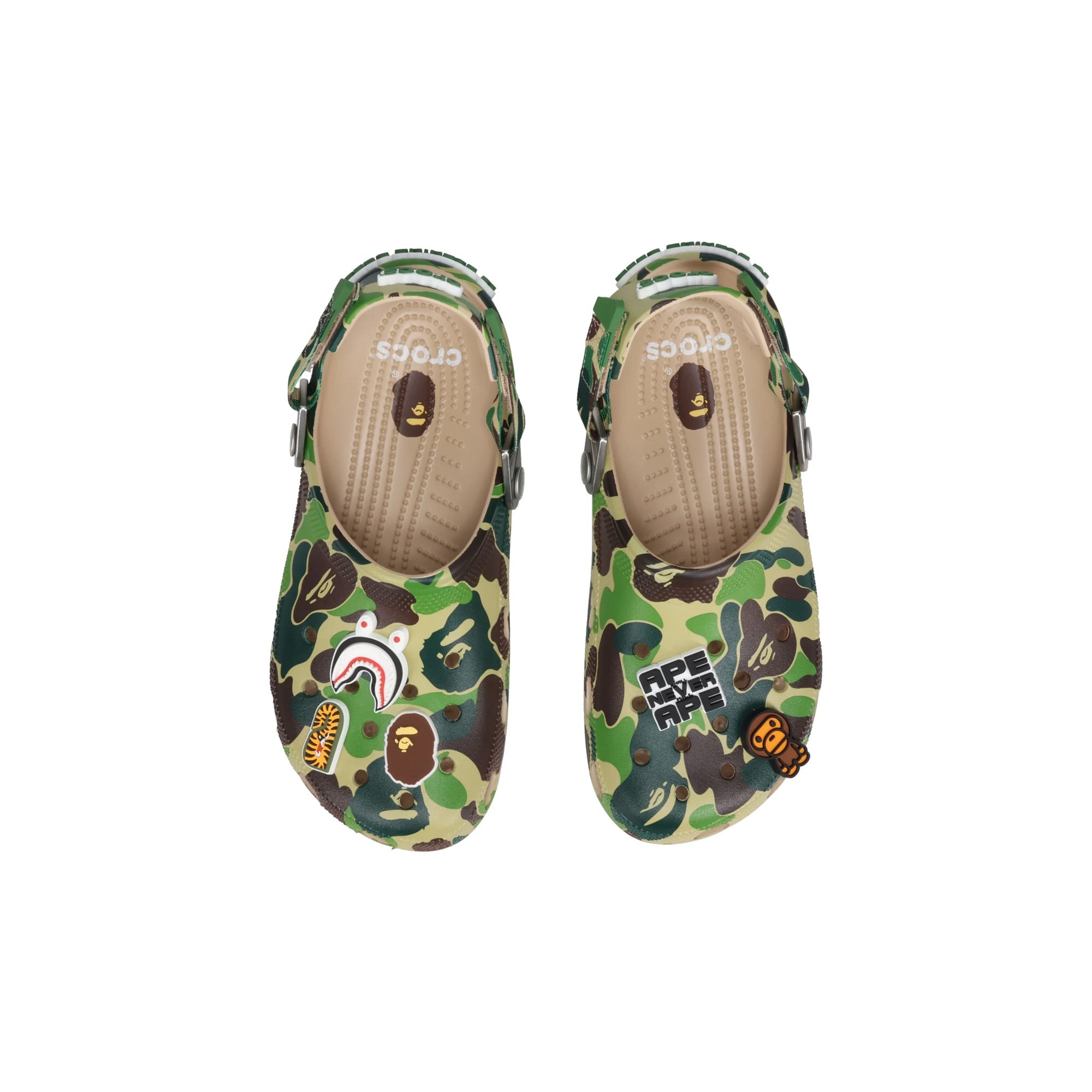 Crocs Classic Clog A Bathing Ape 'ABC Camo Green' - Comfortable Unisex Slip-On Shoes for Men & Women (2025) | Perfect for Casual Wear, Beach, Pool & Outdoor Activities