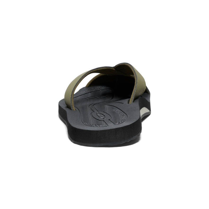 Men's Barbados Flip Flops - Comfortable Beach Sandals in Martini Olive & Black | Perfect for Pool, Vacation & Summer Outfits