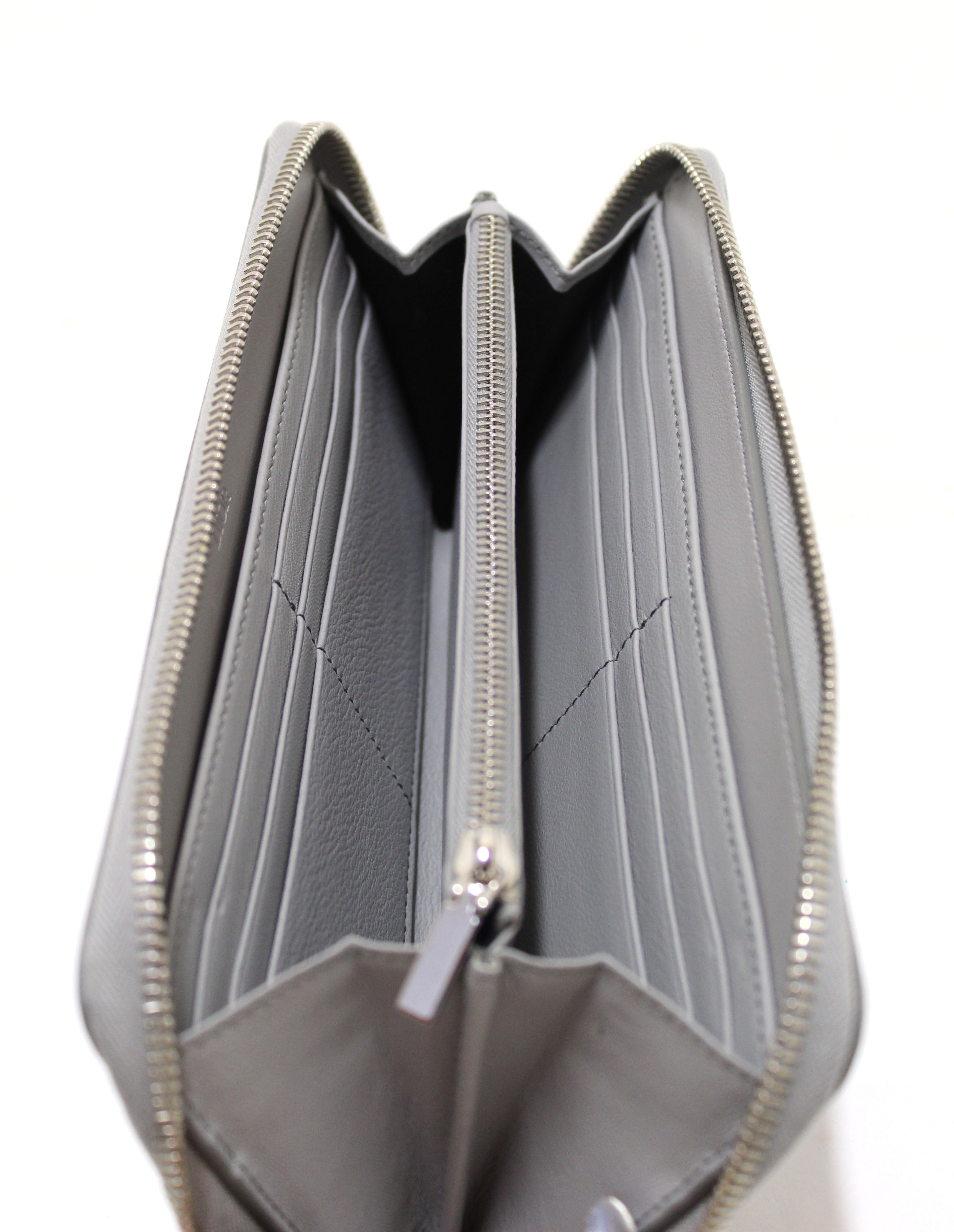 Authentic Dior Grey Oblique Galaxy Leather Zip Long Wallet for Women | Luxury Designer Bifold Wallet with Multiple Card Slots | Perfect for Everyday Use, Travel & Gift Giving