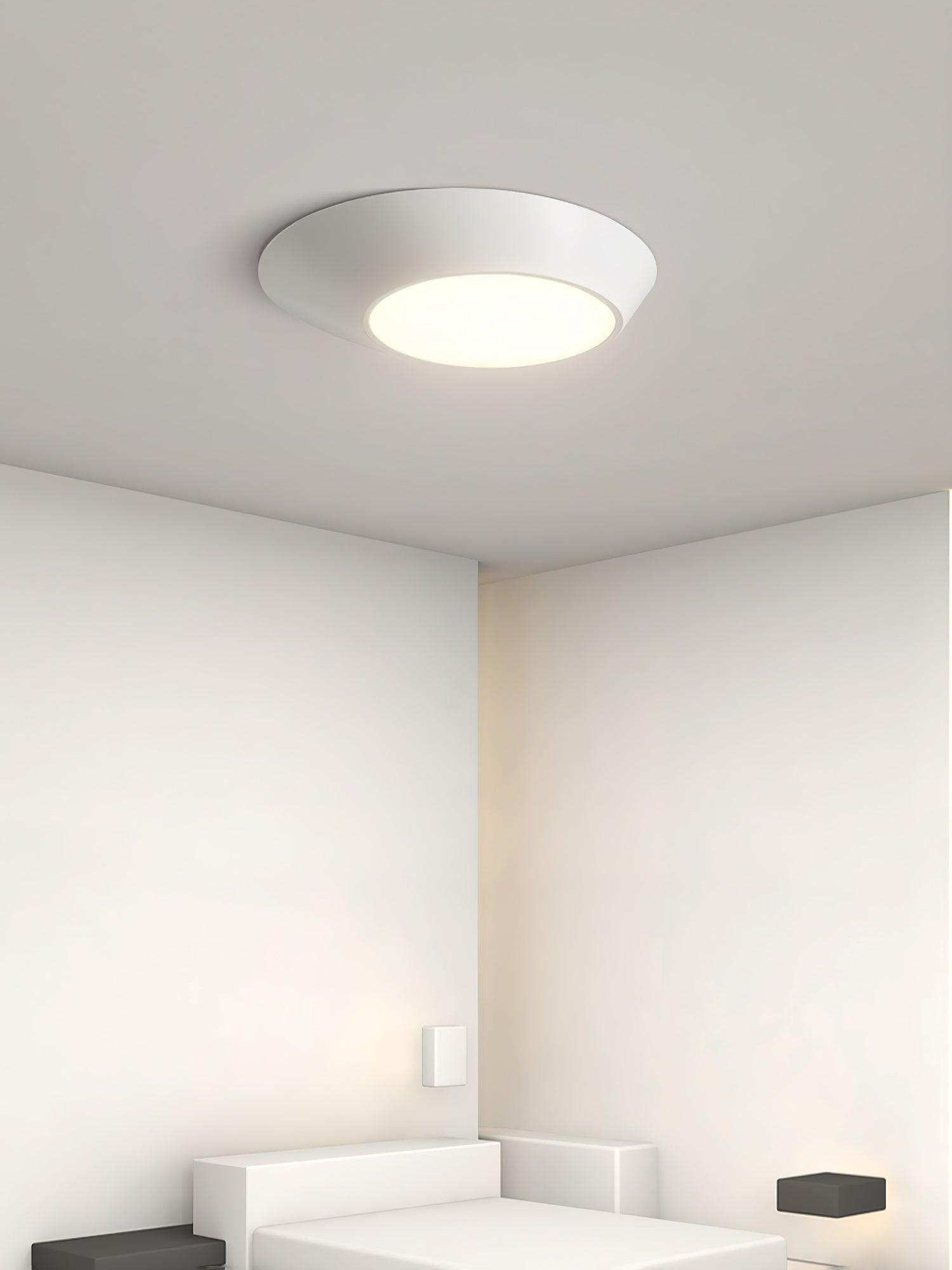 Modern Angled Ceiling Light Fixture - Adjustable LED Flush Mount for Kitchen, Bedroom & Hallway - Energy Efficient Indoor Lighting Solution
