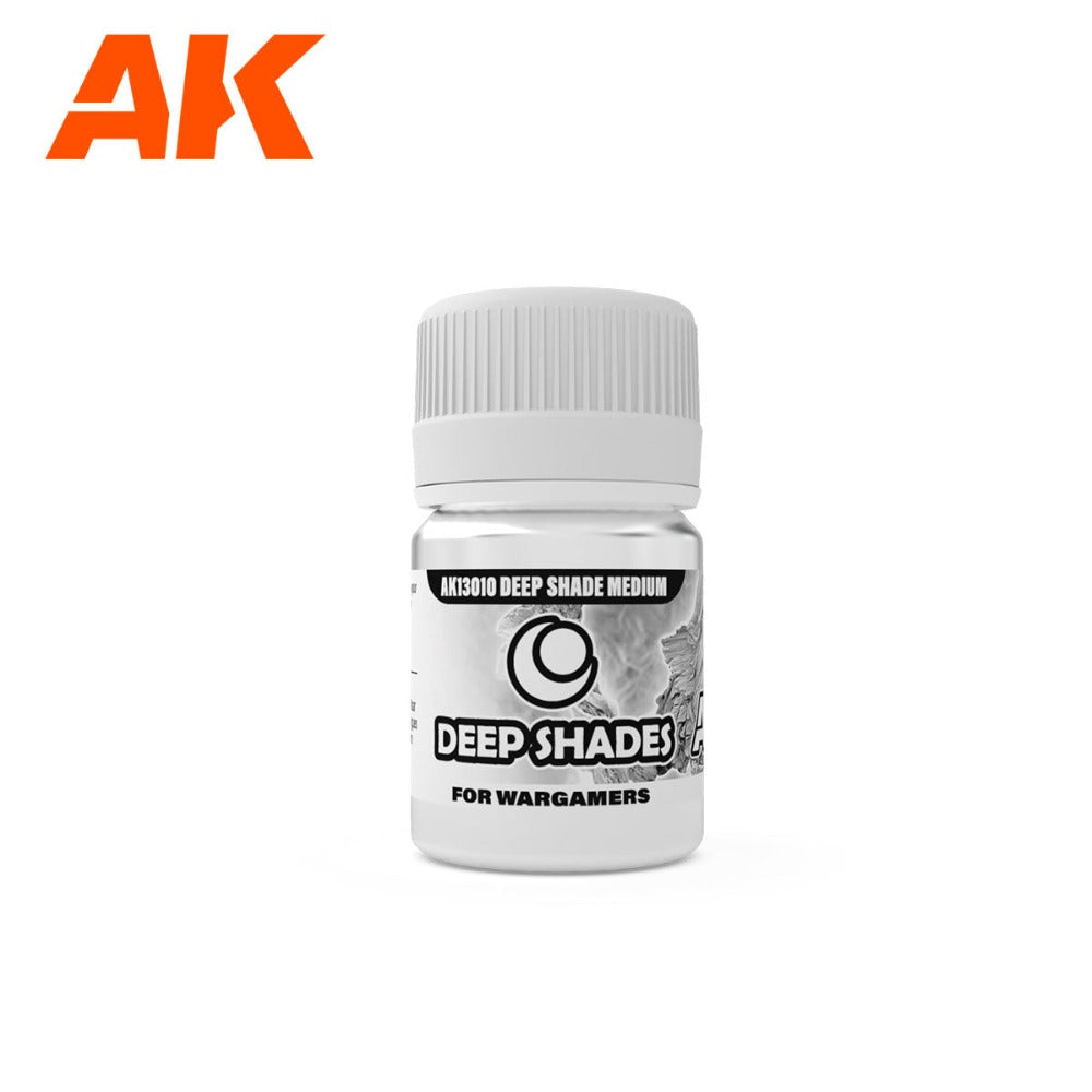 AK Interactive AK13010 Wargame Deep Shades - Medium 30ml Paint Set for Miniature & Model Painting - Perfect for Wargaming, Dioramas, and Tabletop Scenes
