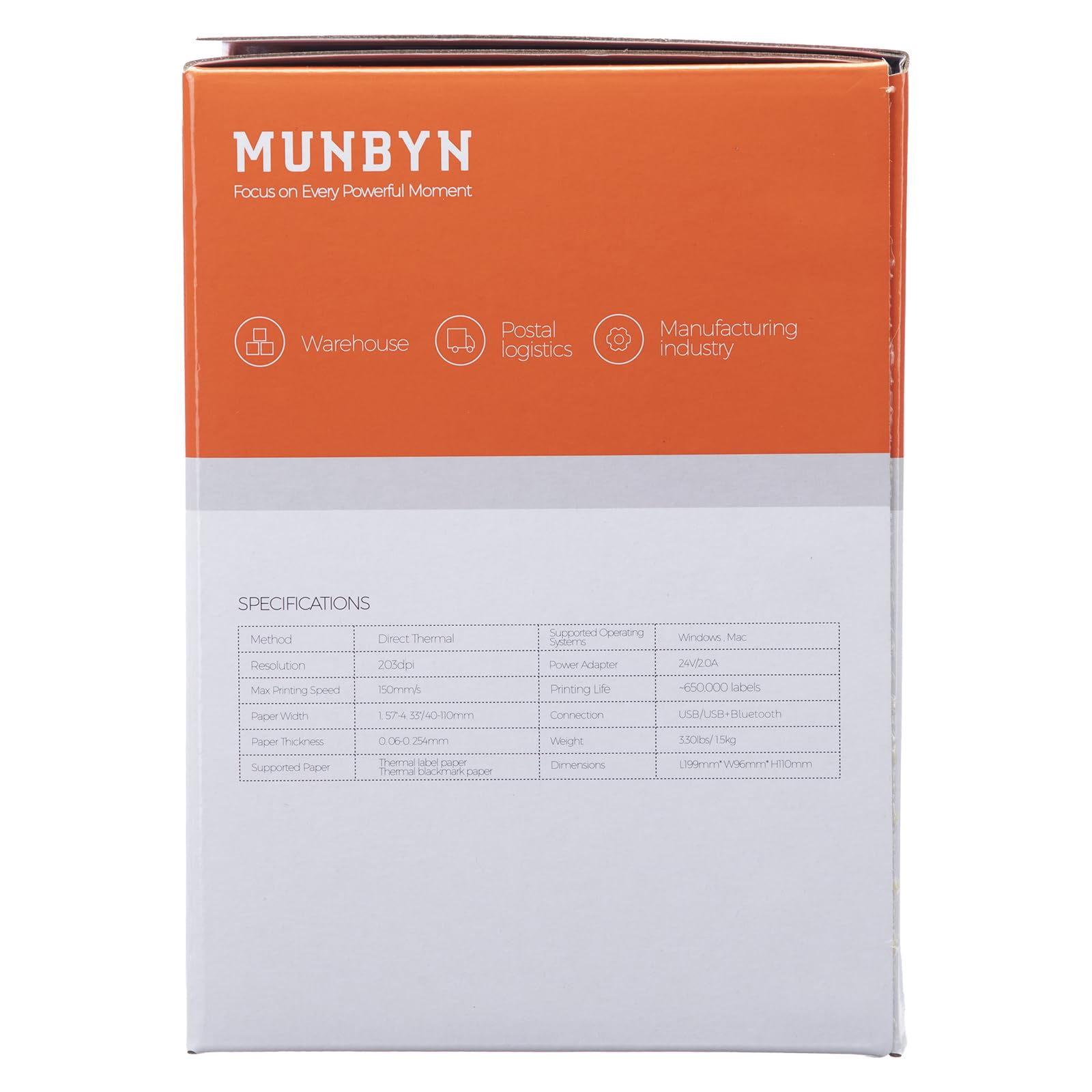 MUNBYN Shipping Label Printer RealWriter 941 - 4x6 Thermal Label Printer for USPS, UPS, FedEx | USB Home & Small Business Shipping Labels | Compatible with macOS & Windows | Perfect for Etsy, eBay & Amazon Sellers