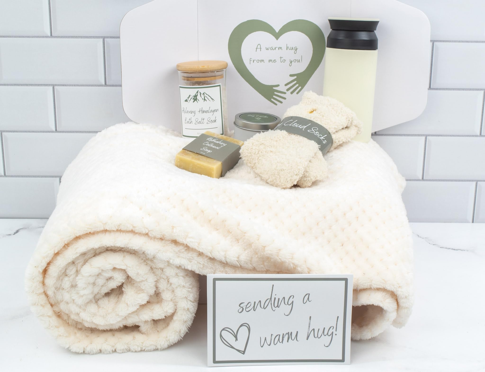 Thoughtful Gift Box for Women - Cozy Self Care Box with Relaxing Items for Get Well, Sympathy & Thinking of You - Perfect for Birthdays, Anniversaries & Comforting Friends - Warm Hug Gift Set for Her