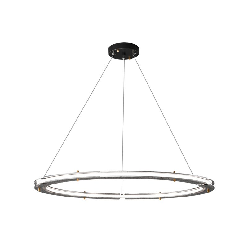 Celestial Rings Chandelier - Elegant Crystal Ceiling Light Fixture for Dining Room, Bedroom & Living Room Decor | Modern Home Lighting for Weddings & Special Events