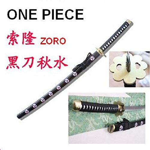 Japanese Anime ONE Piece Roronoa Zoro Sword Brush HAMON Blades - 41.1 Inch Replica Katana Set (Choose Any 3 of 4) - Perfect for Cosplay, Collection & Anime Decor