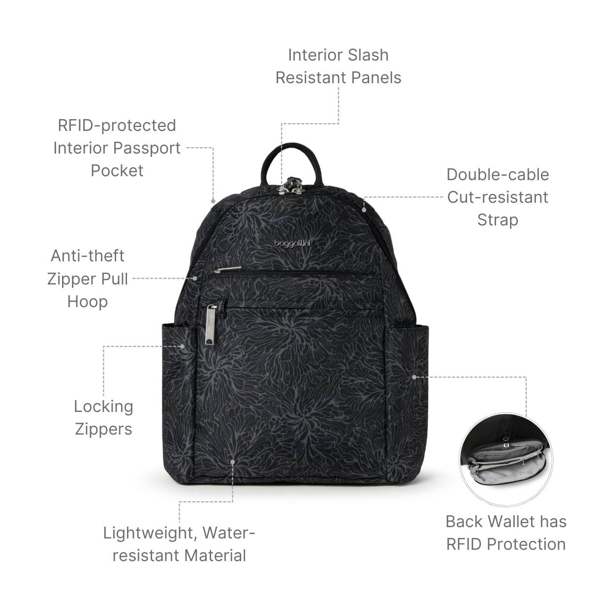 Securtex® Anti-Theft Travel Backpack 10x13