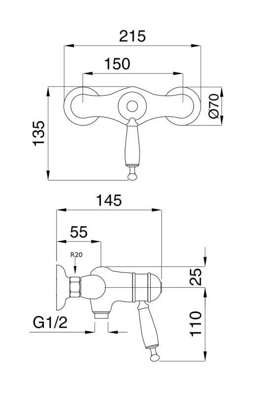 Maxima Low Medium Oxford Thermostatic Shower Mixer Set - Perfect for Modern Bathrooms and Spa-Like Showers