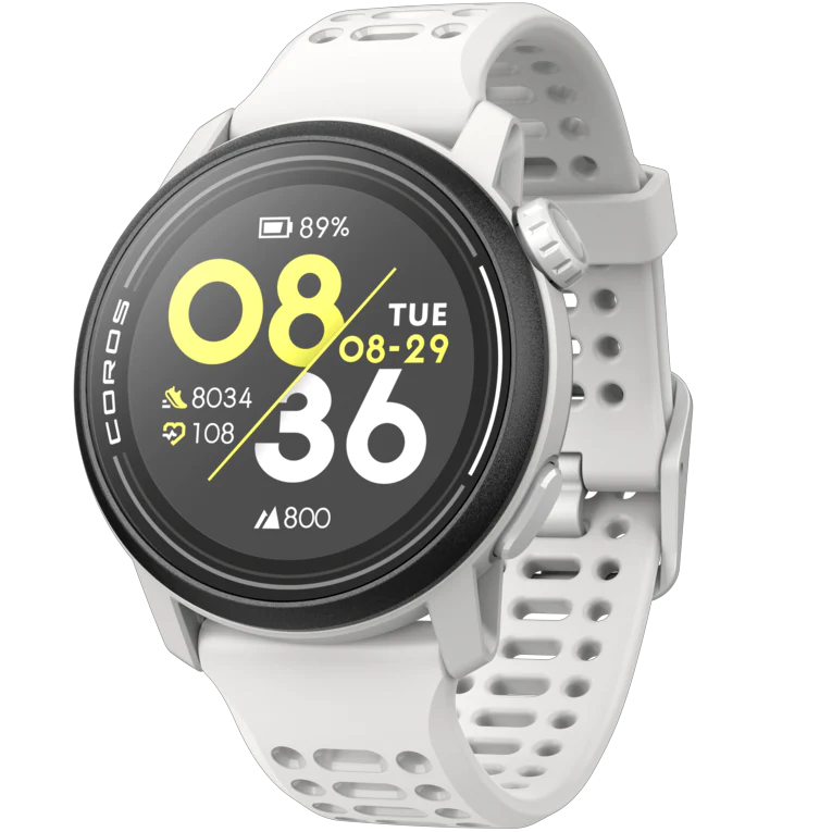 COROS PACE 3 GPS Sports Watch with Heart Rate Monitor - White Silicone Band for Running, Cycling & Fitness Tracking