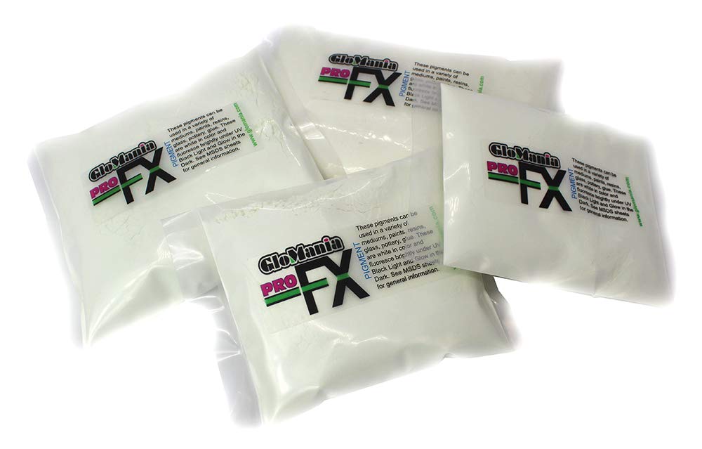 Glow in The Dark Pigment Powder - Premium White Luminous Powder (2oz) for DIY Crafts, Halloween Decorations & Nighttime Safety Marking