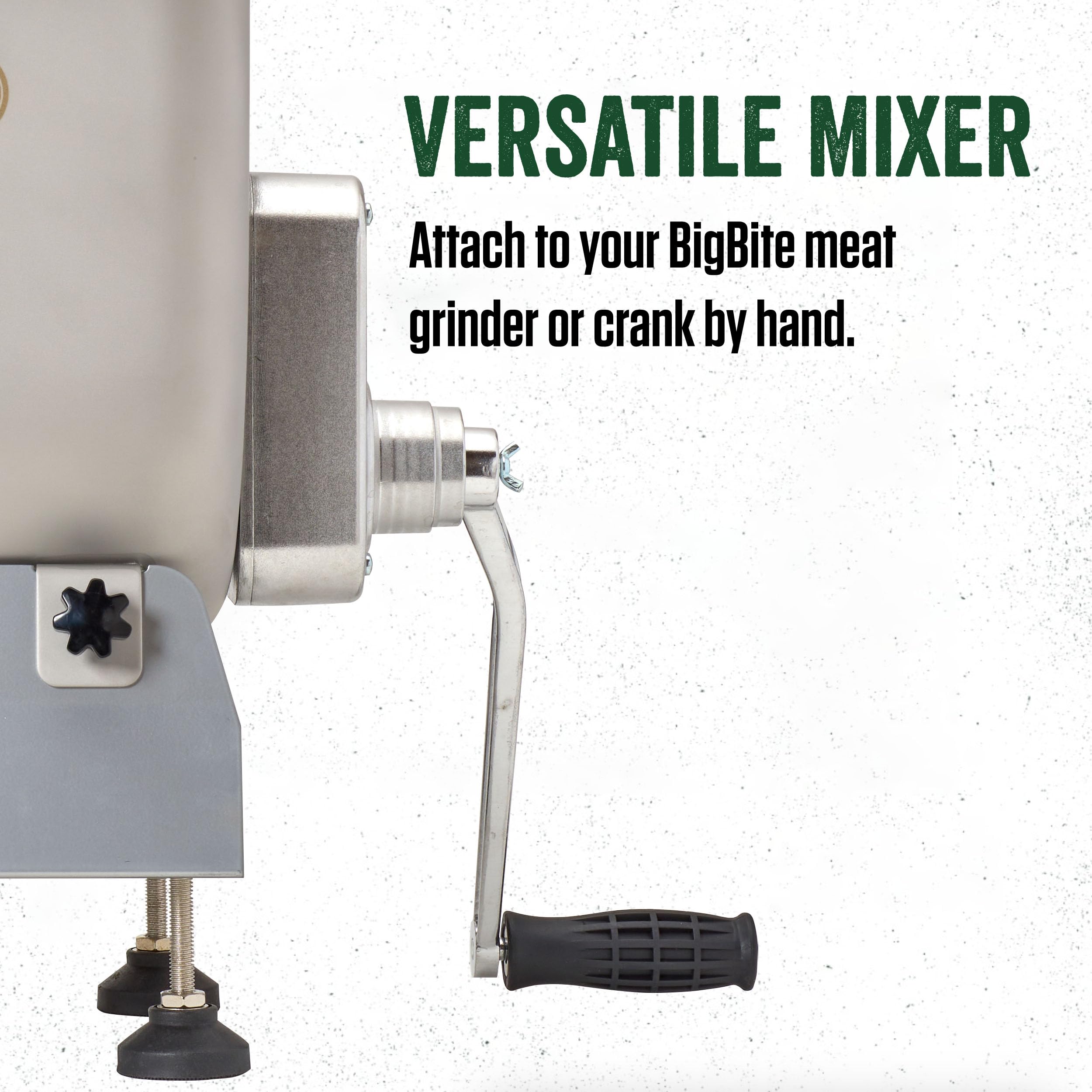 LEM Products BigBite 25 lb Stainless Steel Meat Mixer for Sausage & Ground Meat - Heavy Duty Fixed Position Design - Perfect for Home Butchering & Commercial Use (Motor/Grinder Sold Separately)