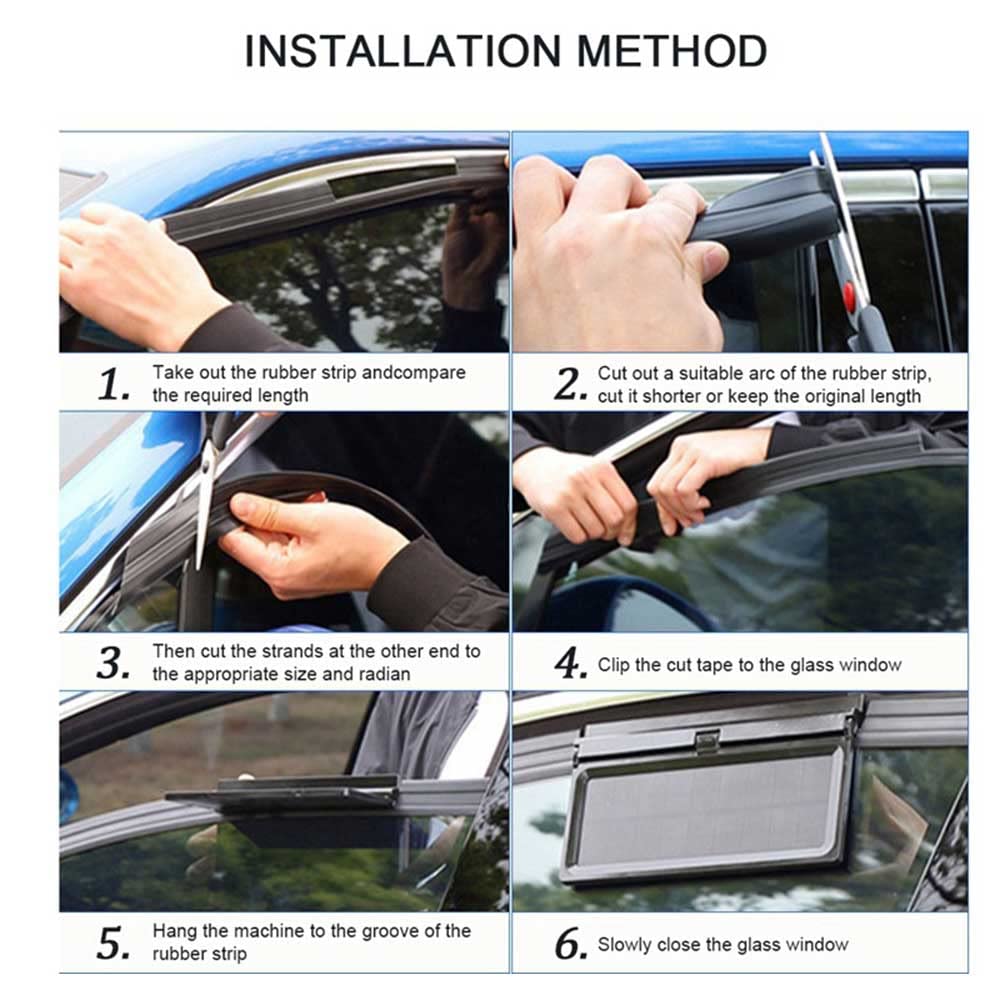 Solar Powered Car Window Exhaust Fan & Air Purifier - Vehicle Ventilation System for Front & Back Seats | Improves Airflow & Reduces Heat in Parked Cars