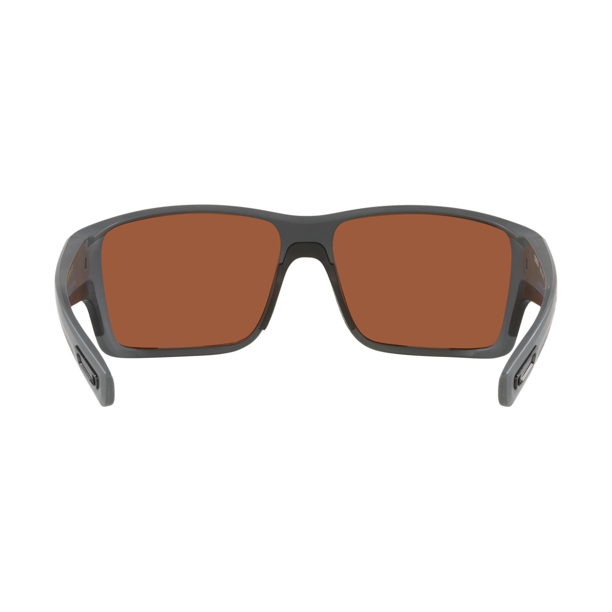 Costa Del Mar Reefton PRO Polarized Sunglasses for Men - UV Protection Fishing, Boating & Beach Sunglasses - Gray/Green Mirror 580G Lens - Size 63 - Perfect for Outdoor Sports & Summer Activities