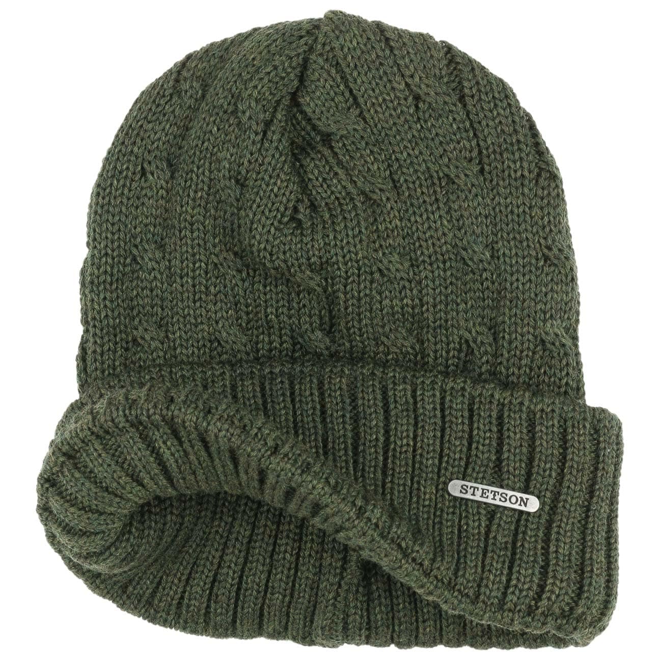Stetson Georgia Wool Knit Hat with Cuff - Warm Winter Beanie for Men & Women - Perfect for Skiing, Hiking, and Outdoor Activities
