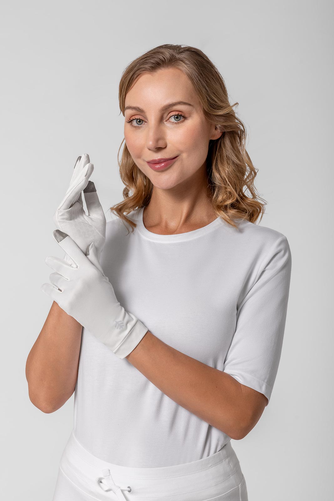 UV Protection Unisex Gannett Gloves - Pearl Color for Driving, Cycling & Outdoor Activities