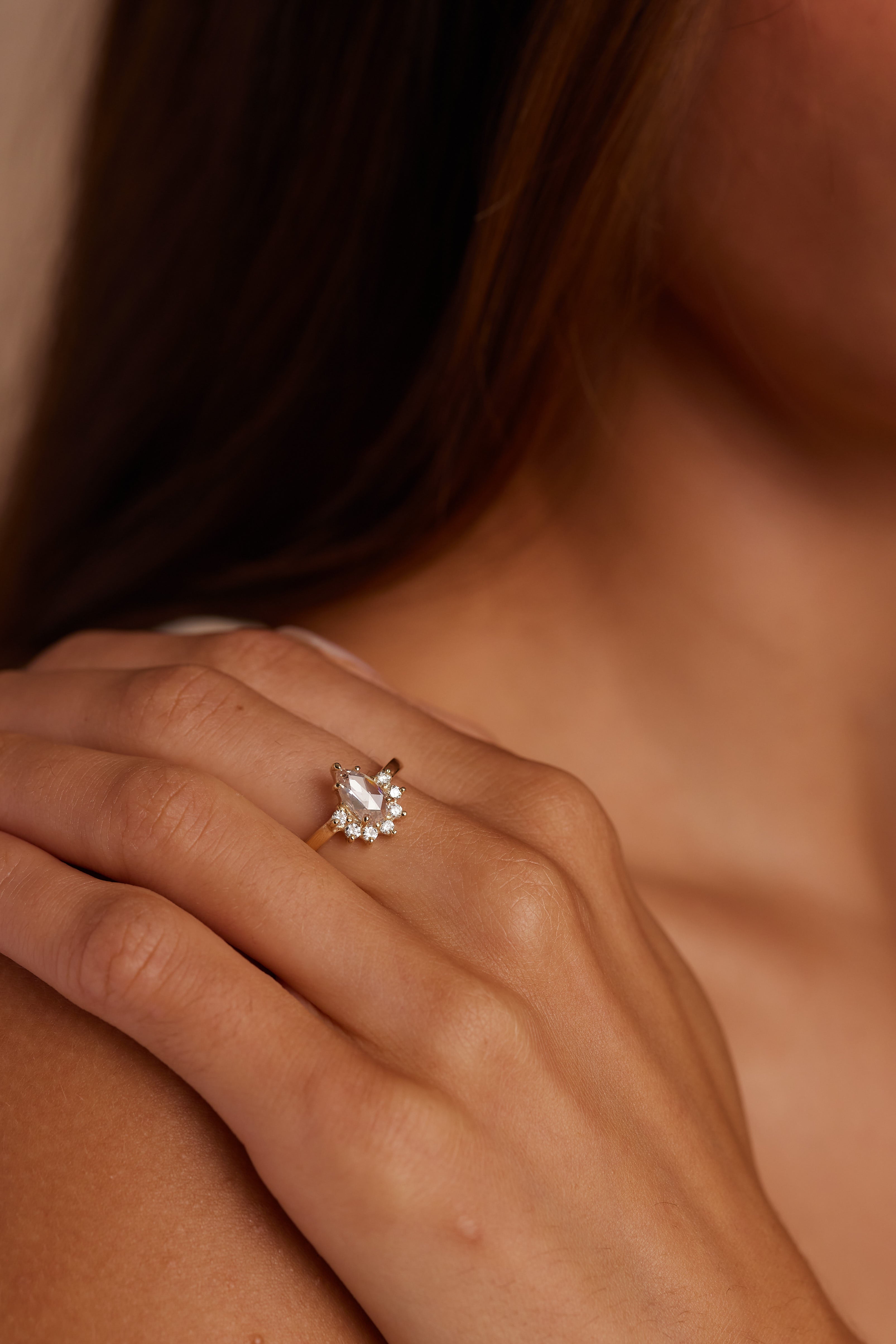 Ethereal Diamond Ring - 0.92ct & 0.20ct Genuine Diamond Jewelry for Women | Perfect for Engagement, Wedding & Anniversary Gifts