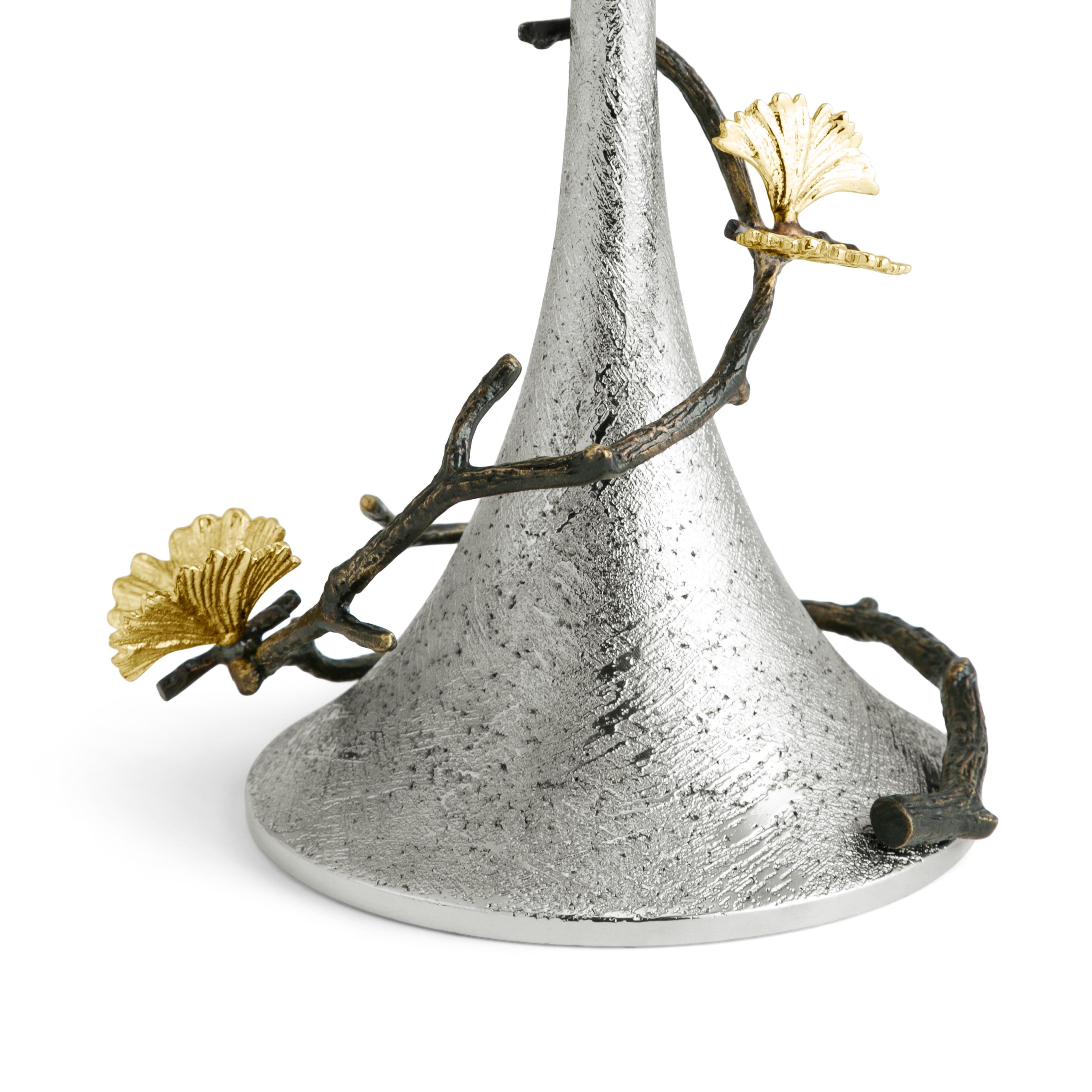 Butterfly Ginkgo Toilet Paper Holder - Elegant Bathroom Tissue Dispenser for Home & Office Decor | Perfect for Powder Rooms, Guest Bathrooms & Vanity Areas