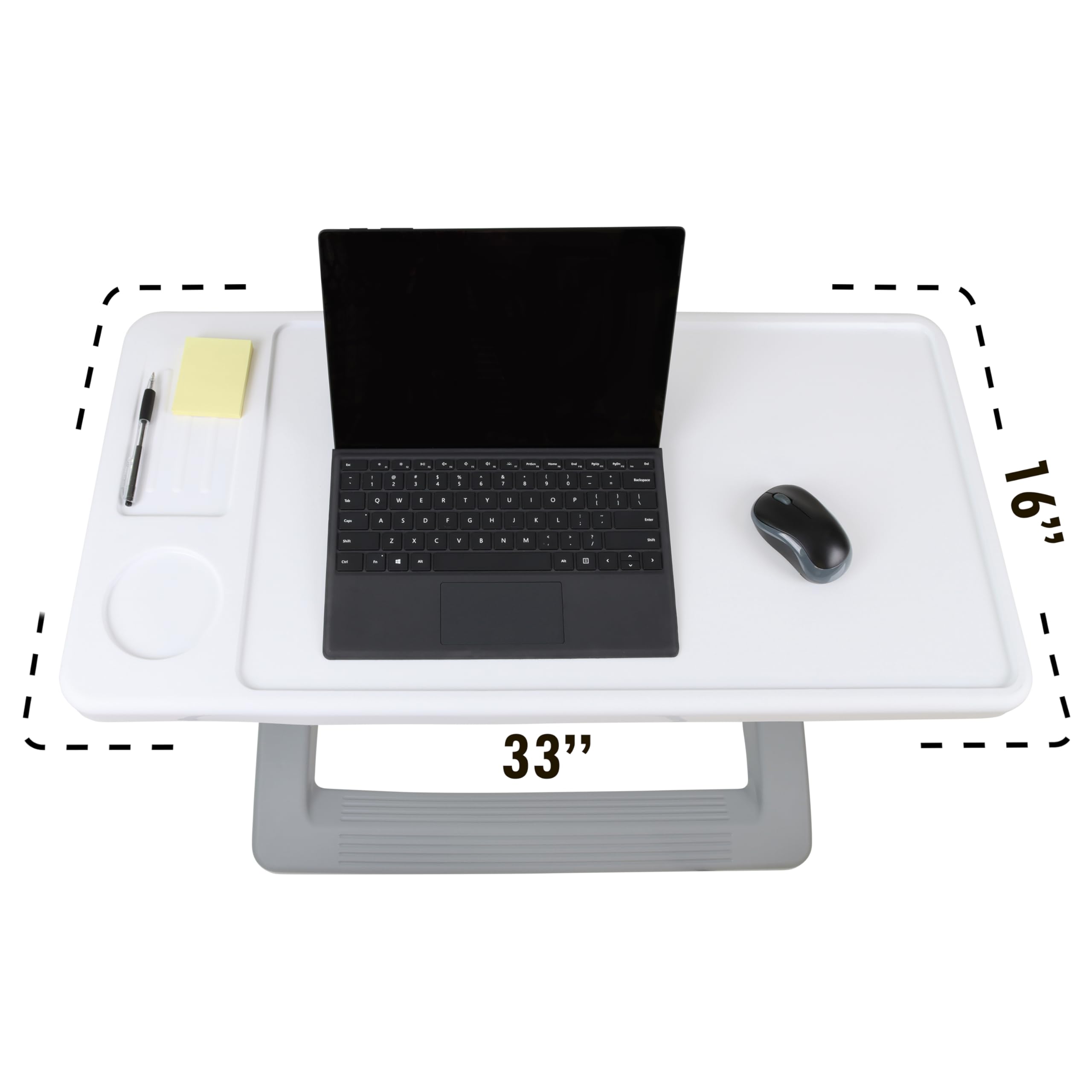 Adjustable Overbed Table with Wheels - Portable Hospital Bedside Table for Home & Medical Use - Rolling Over The Bed Desk for Eating, Working, Reading in Bed or Recovery