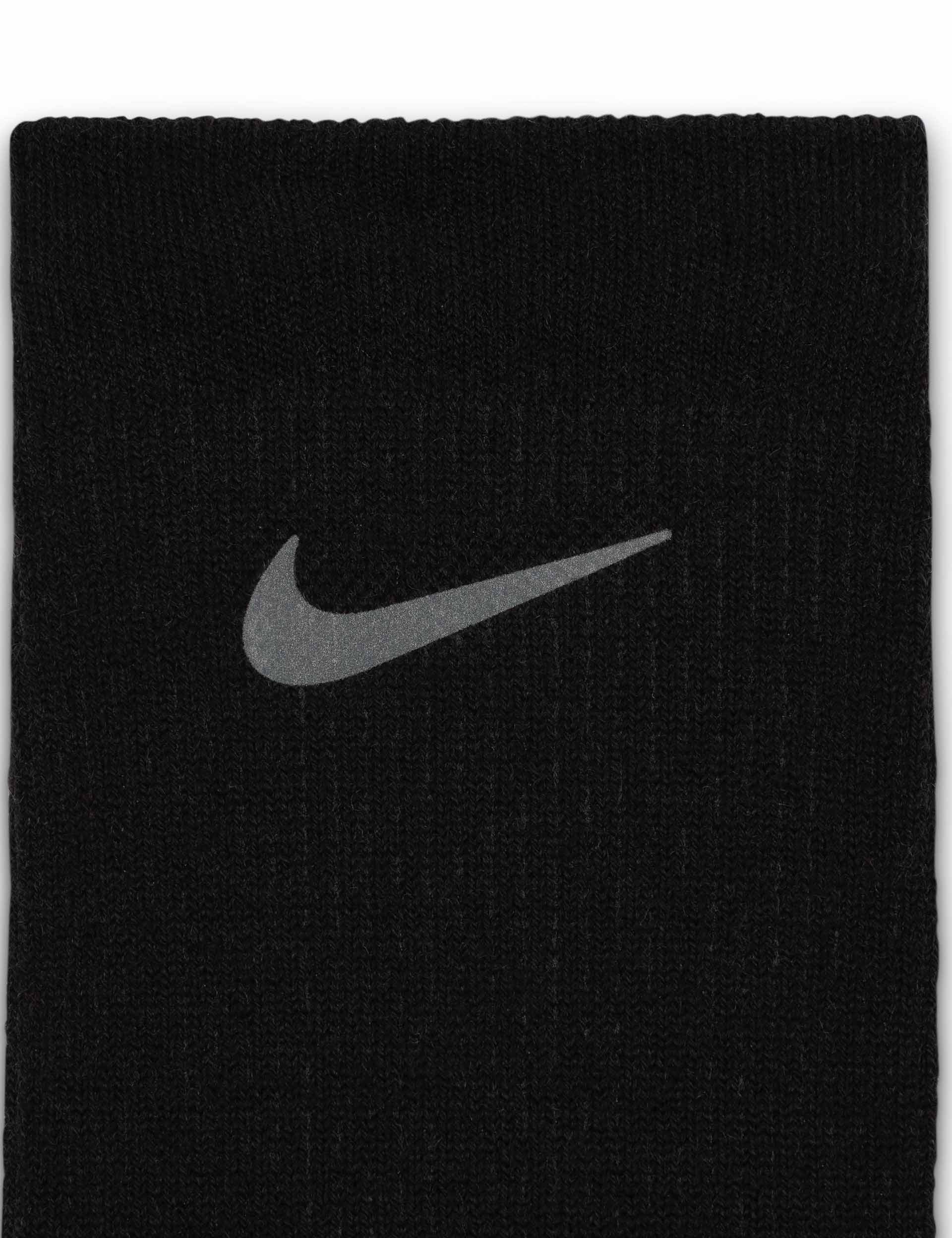 Trail Running Crew Socks - Moisture Wicking & Cushioned Hiking Socks for Men & Women (Black/Anthracite/Reflective Silver) - Perfect for Outdoor Adventures, Hiking & Trail Running