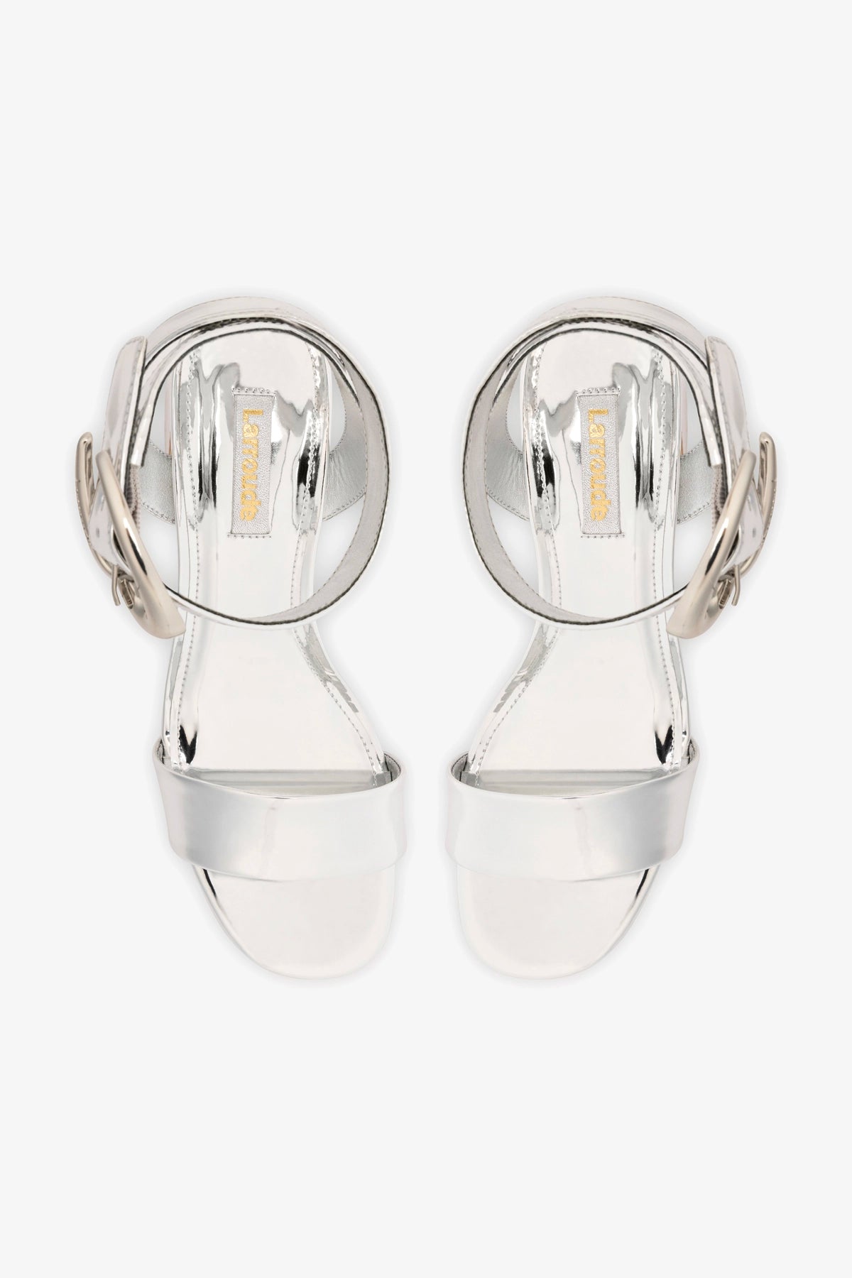 Dolly Verona Low Sandal Women's Comfortable Silver Mirror Sandals - Perfect for Summer Outings, Beach Vacations & Casual Wear