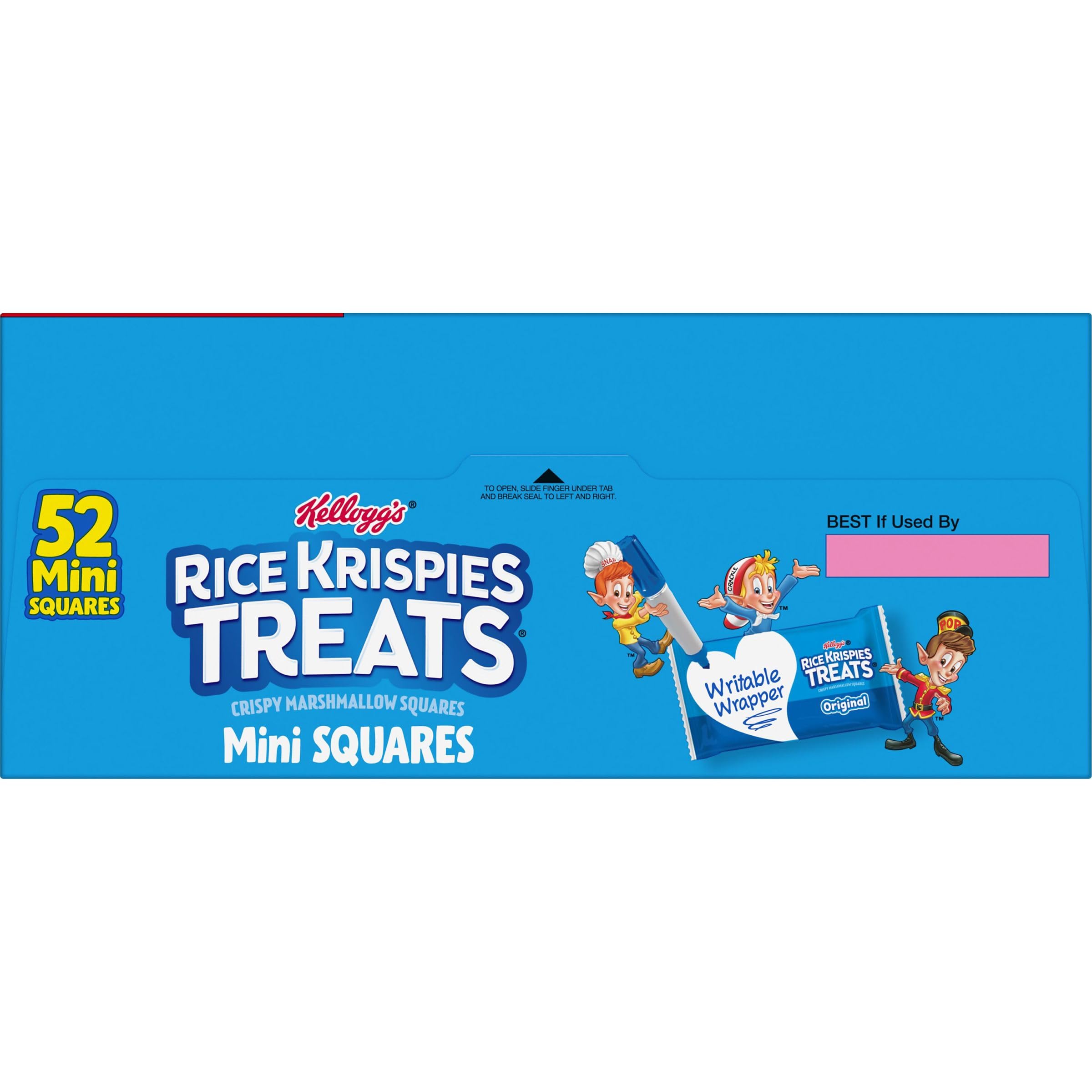 Kellogg's Rice Krispies Treats Mini Crispy Marshmallow Squares - Variety Pack (52 Bars, 20.1oz) - Kids Lunch Box Snacks, After School Treats & Party Favors - Perfect for School, Picnics and Birthday Parties